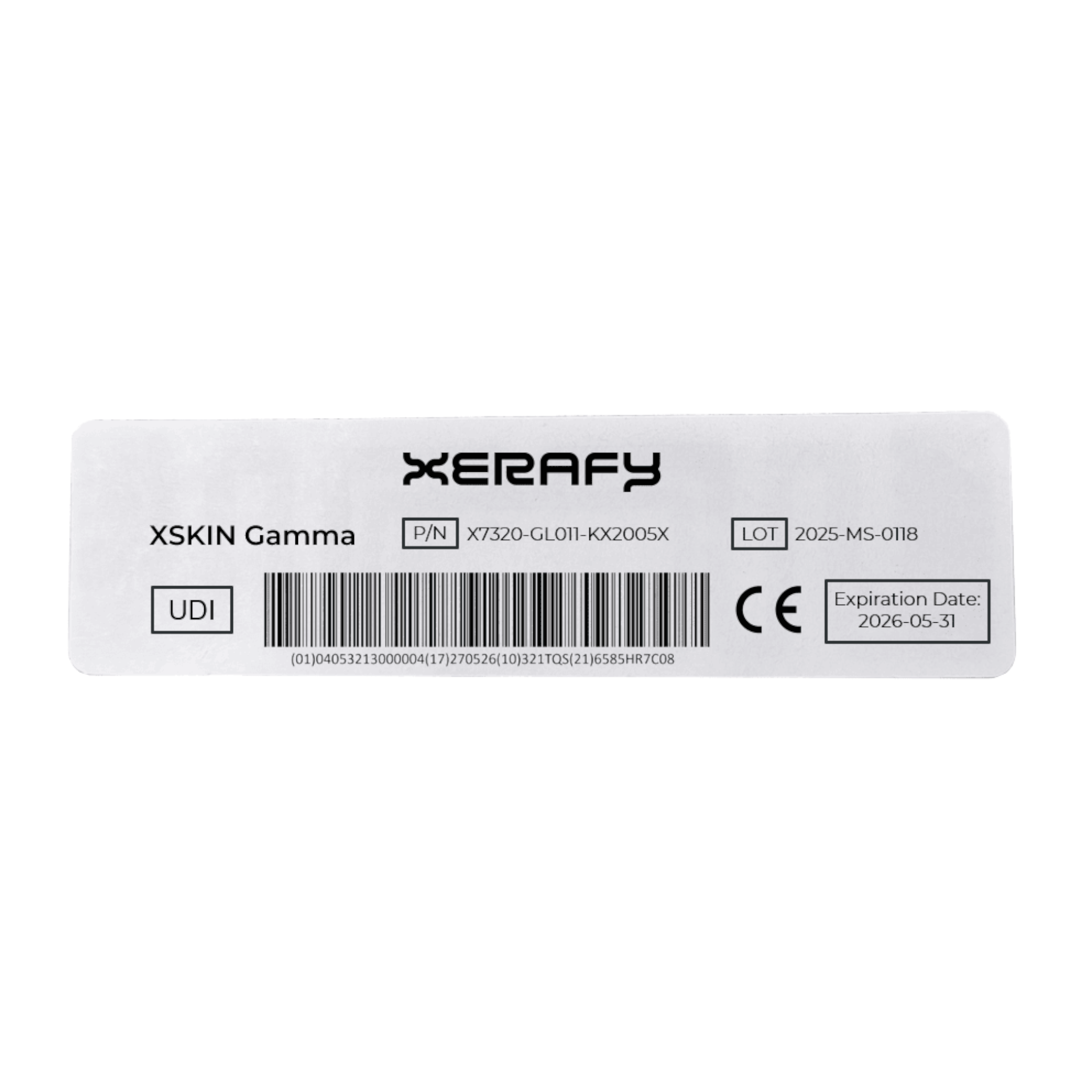 Xerafy XSKIN Gamma 73 x 20 RFID Tag X7320-GL011-KX2005X