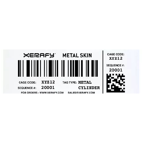 Xerafy Mercury Metal Skin RFID Label [EU Frequency] X51A0-EU100-U9