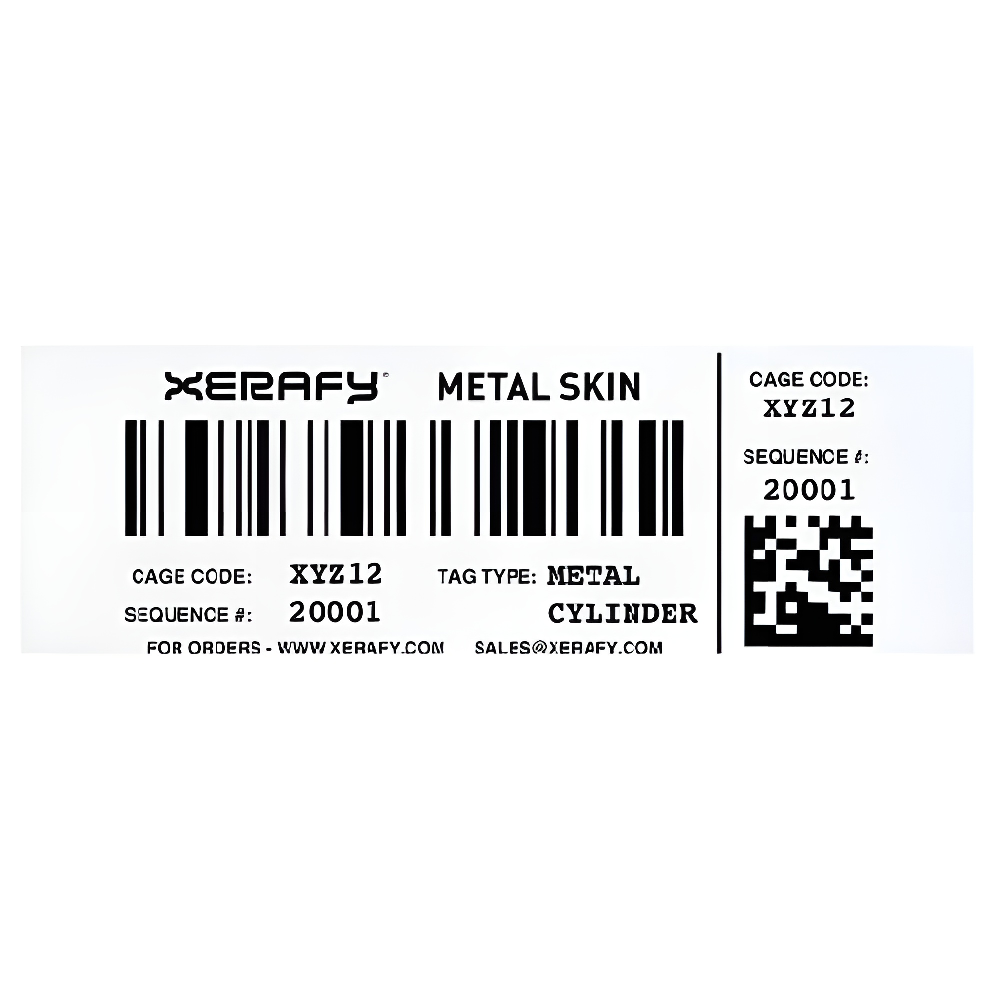 Xerafy Mercury Metal Skin RFID Label [EU Frequency] X51A0-EU100-U9