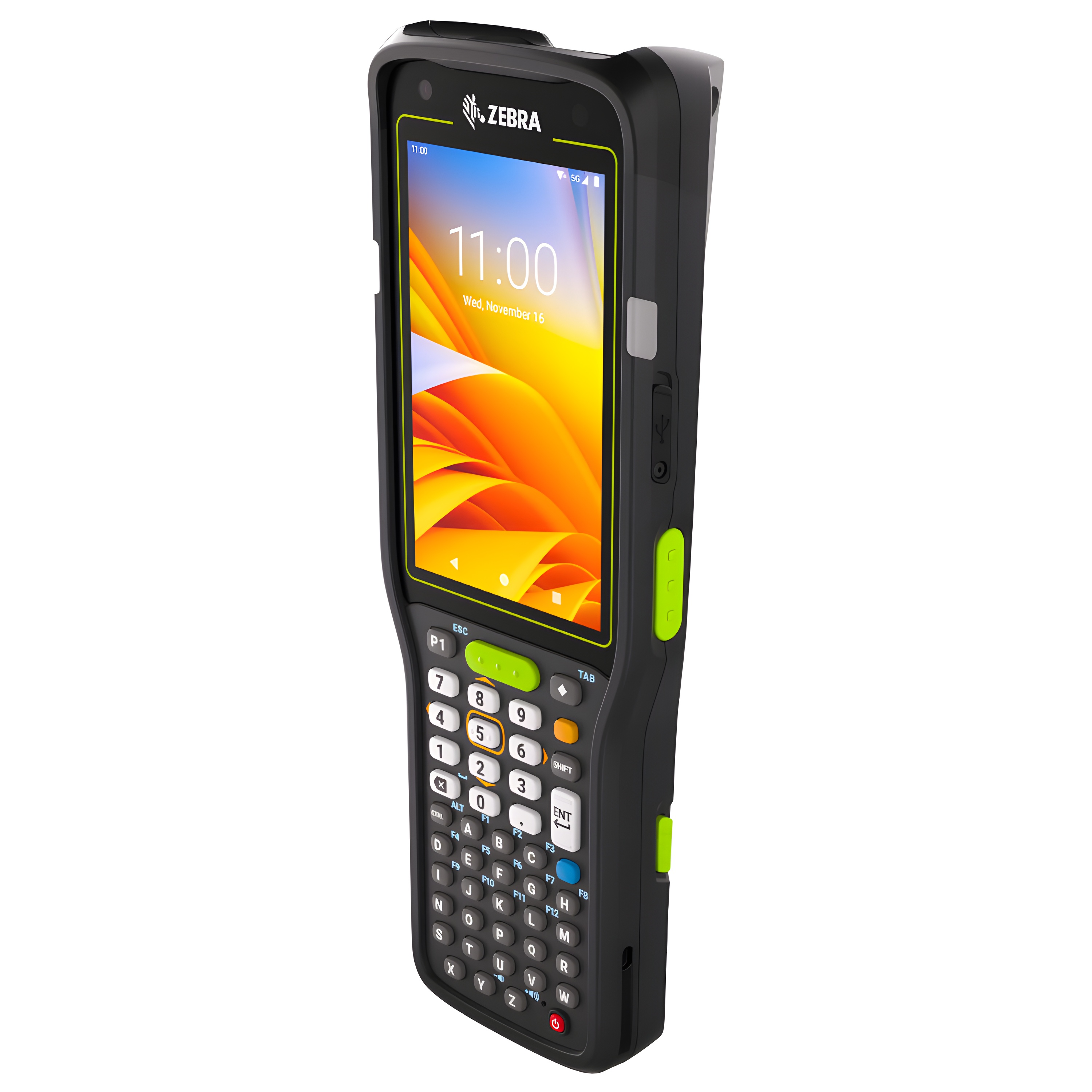 Zebra MC3450 Handheld Computer [Extended Range, 6GB/128GB, 47 Key, 5G] MC345A-3S1R64SS-NA