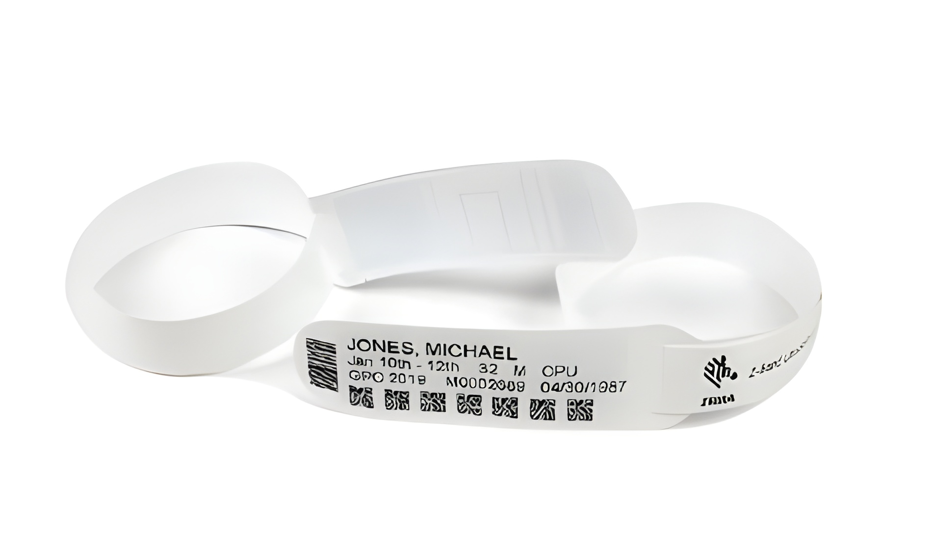 Zebra Z-Band UltraSoft LR RFID Wristband ZIPRD3015155