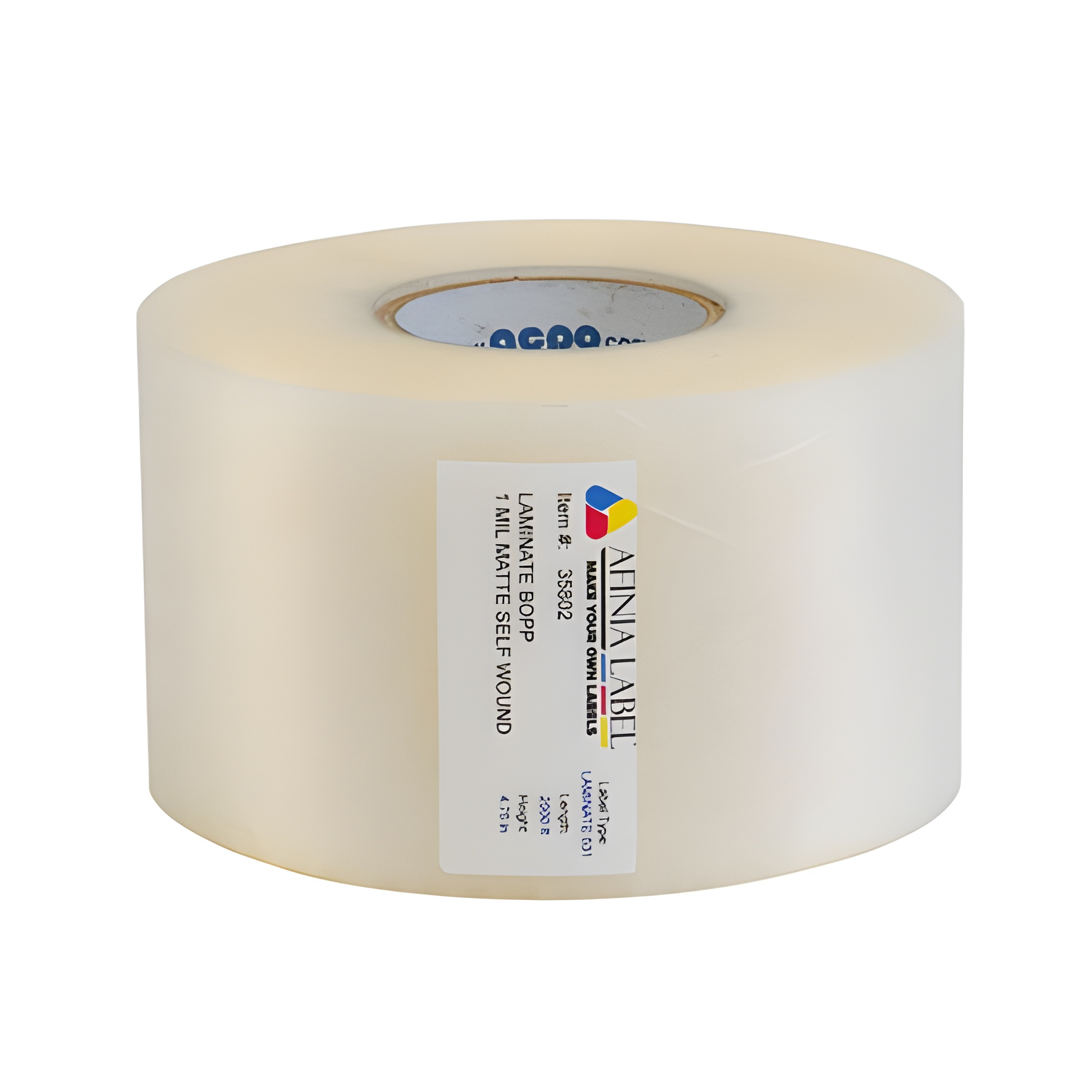 Afinia Label 4.75x2500' Matte BOPP Laminate Labels [Non-Perforated, Wound-In] 35802