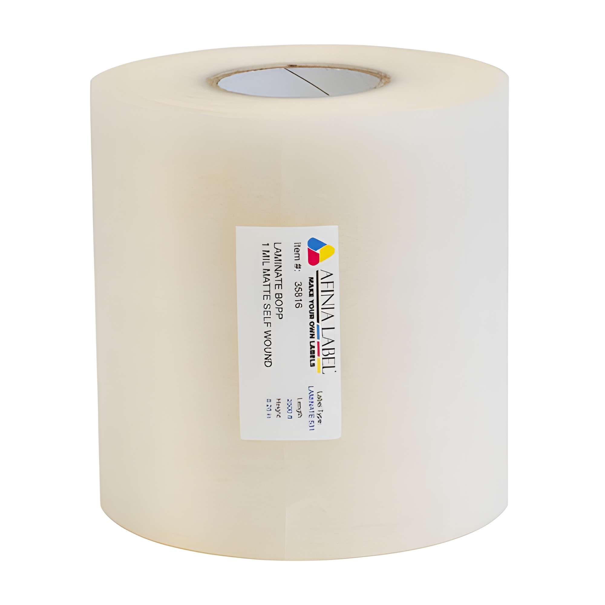 Afinia Label 8.25x2500' Matte BOPP Laminate Labels [Non-Perforated, Wound-In] 35816