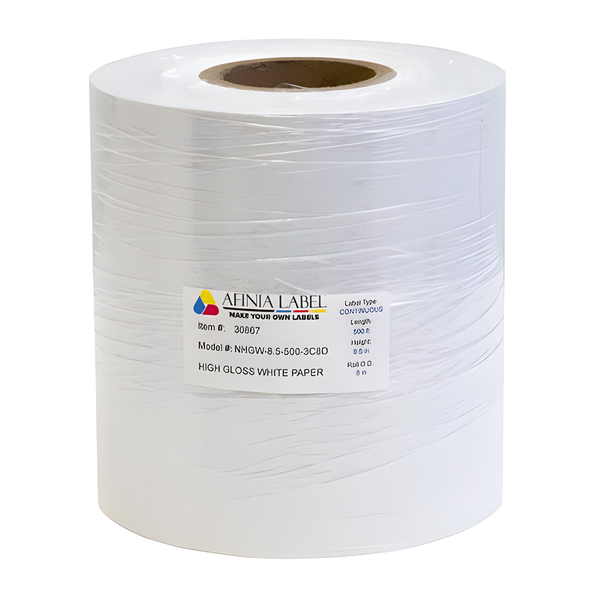 Afinia Label 8.5x500' Gloss Paper Labels [Non-Perforated] 30867