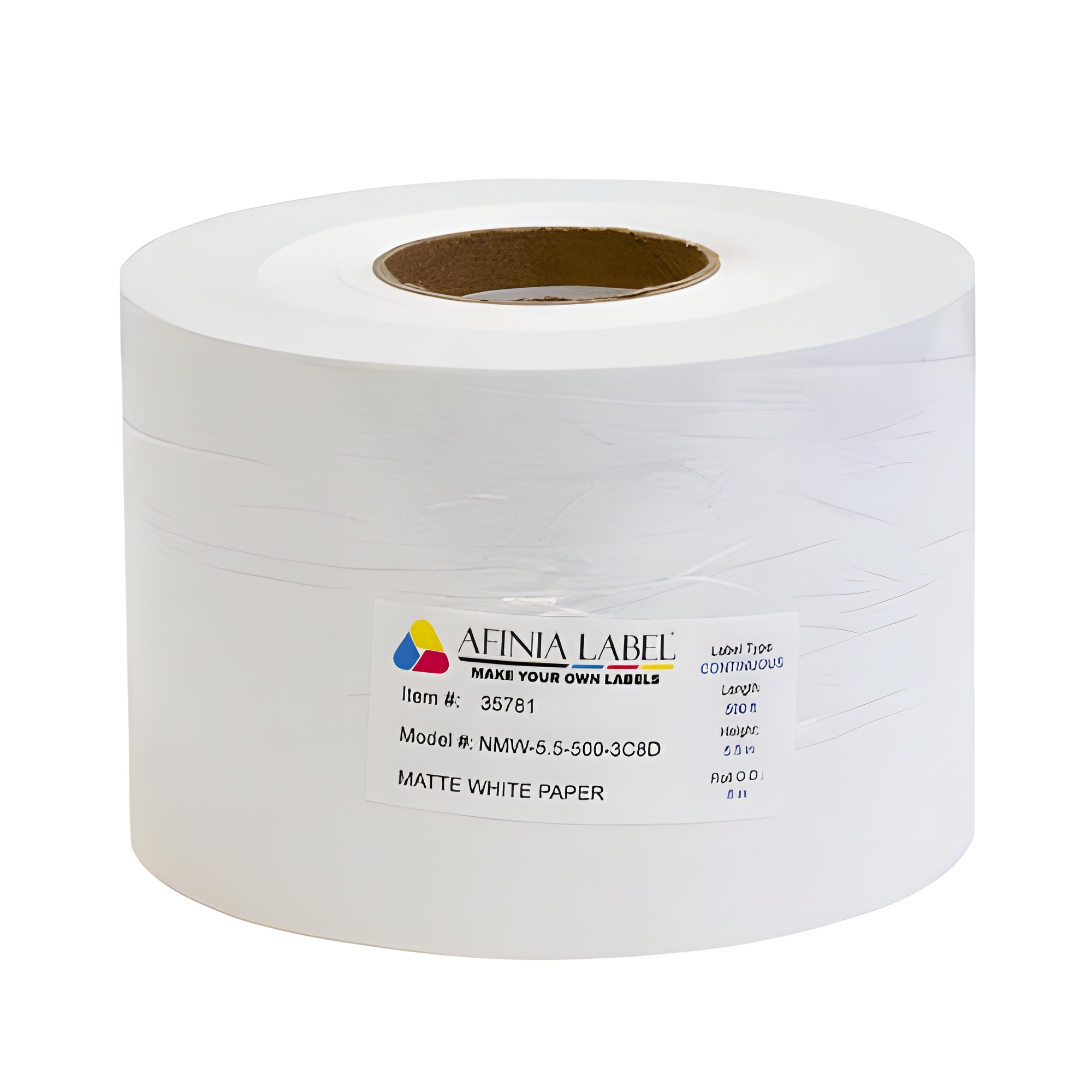 Afinia Label 5.5x500' Matte Paper Label [Non-Perforated] 35781