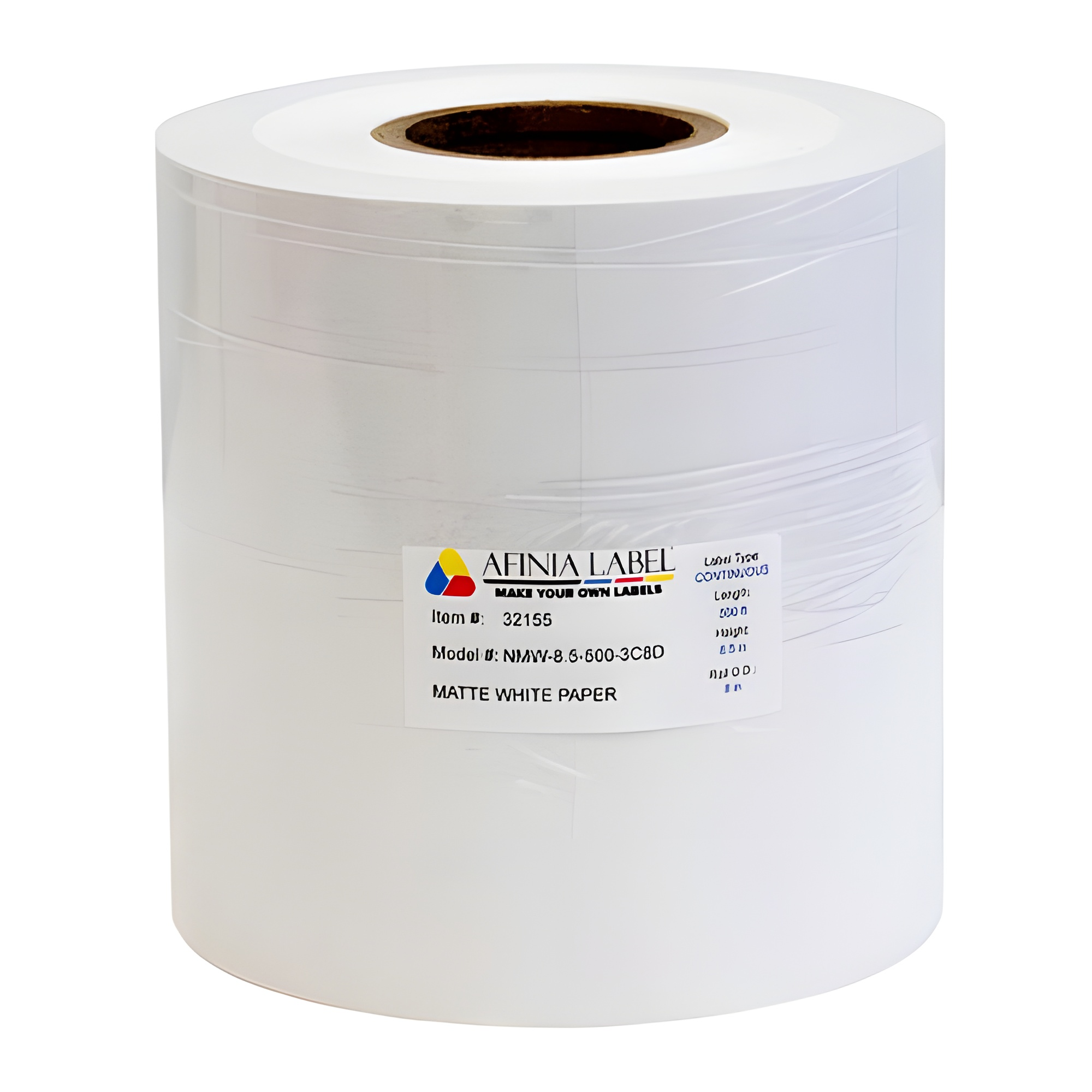 Afinia Label 8.5x500' Matte Paper Labels [Non-Perforated] 32155
