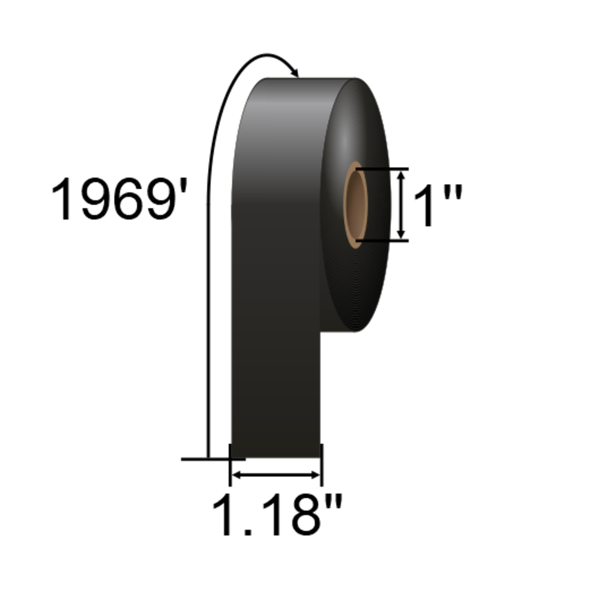 IMP 1.18 x 1968ft Premium Near Edge Wax-Resin Ribbon MSD030600PNE