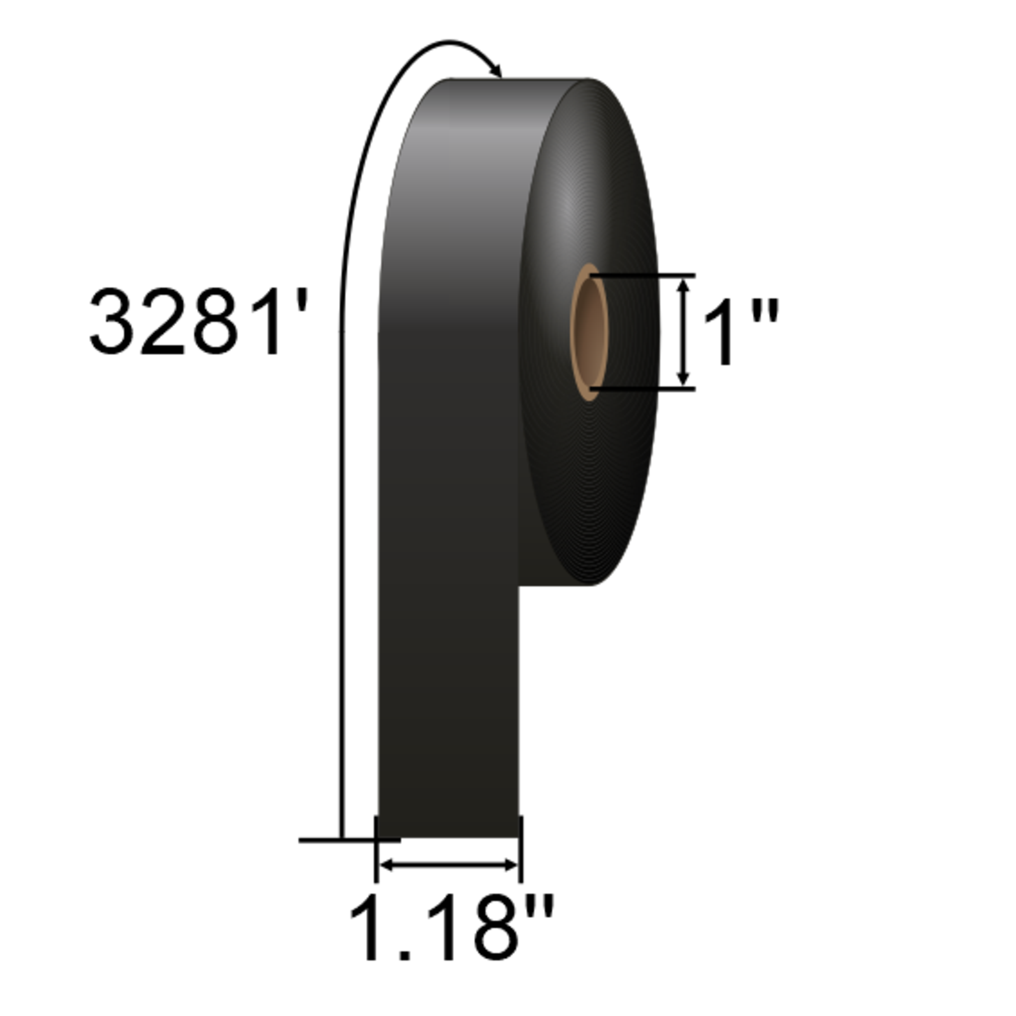IMP 1.18 x 3280ft Premium Near Edge Wax-Resin Ribbon VDJ030000PNE