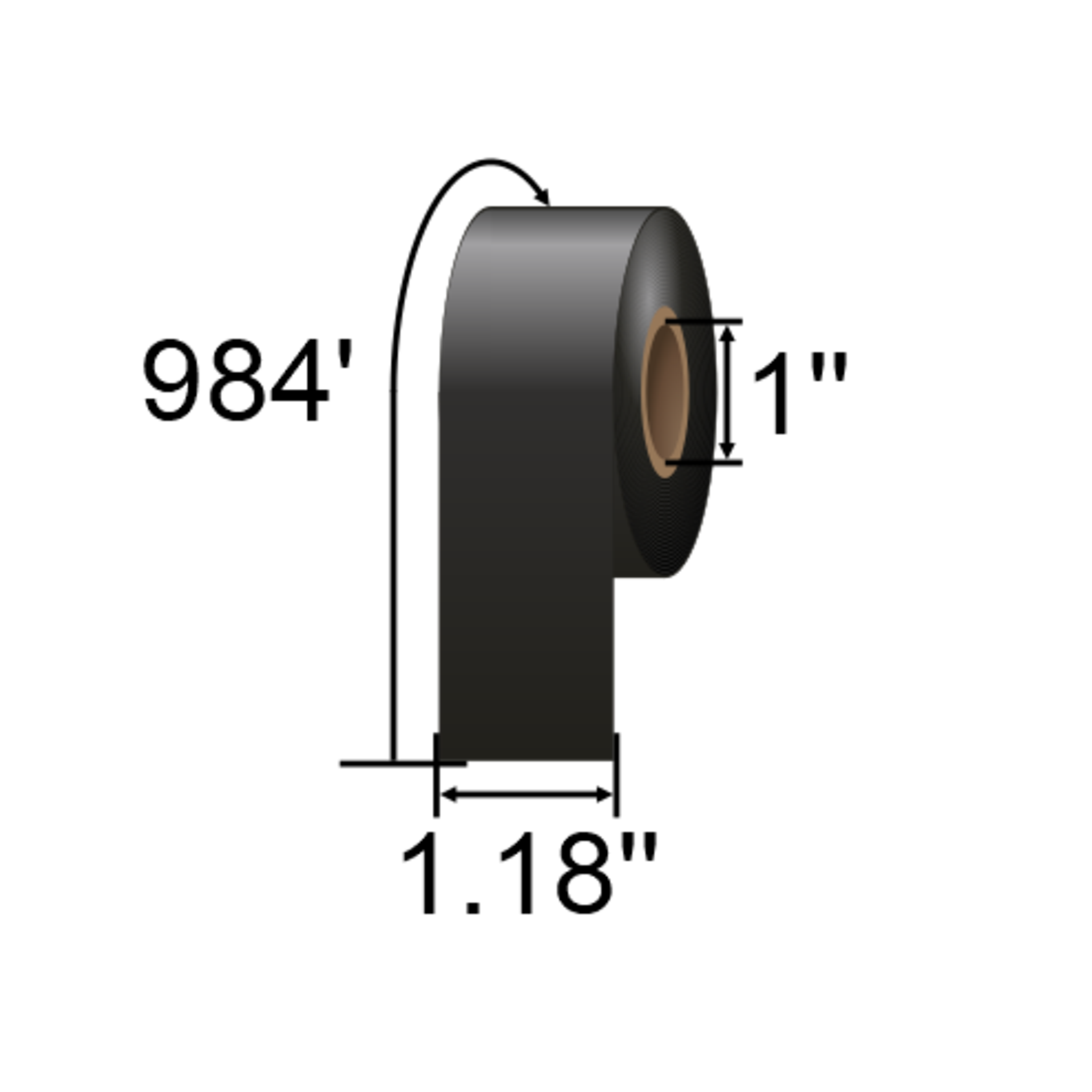 ARMOR-IIMAK 1.18in x 984ft Premium Resin Ribbon TSM039BAO