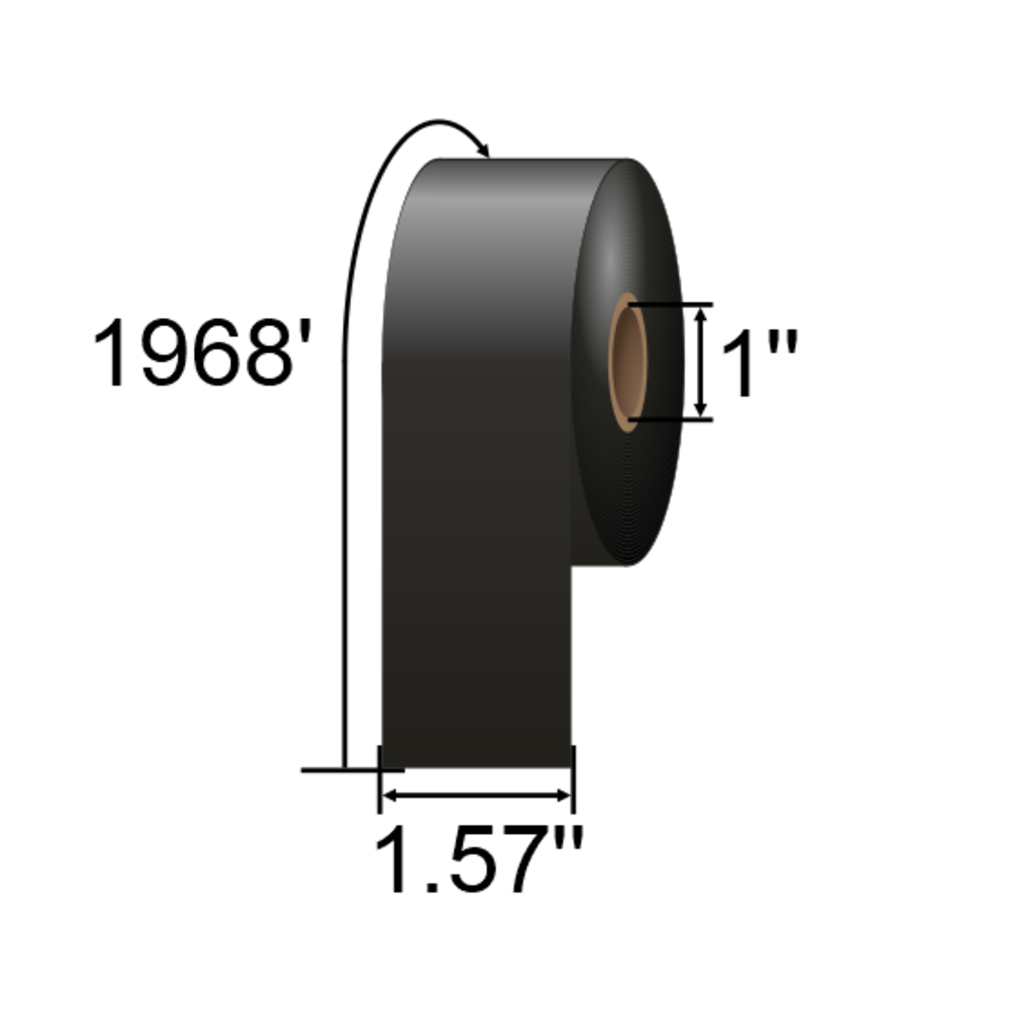 DNP 1.57in x 1968ft Wax Resin Ribbon 18107651