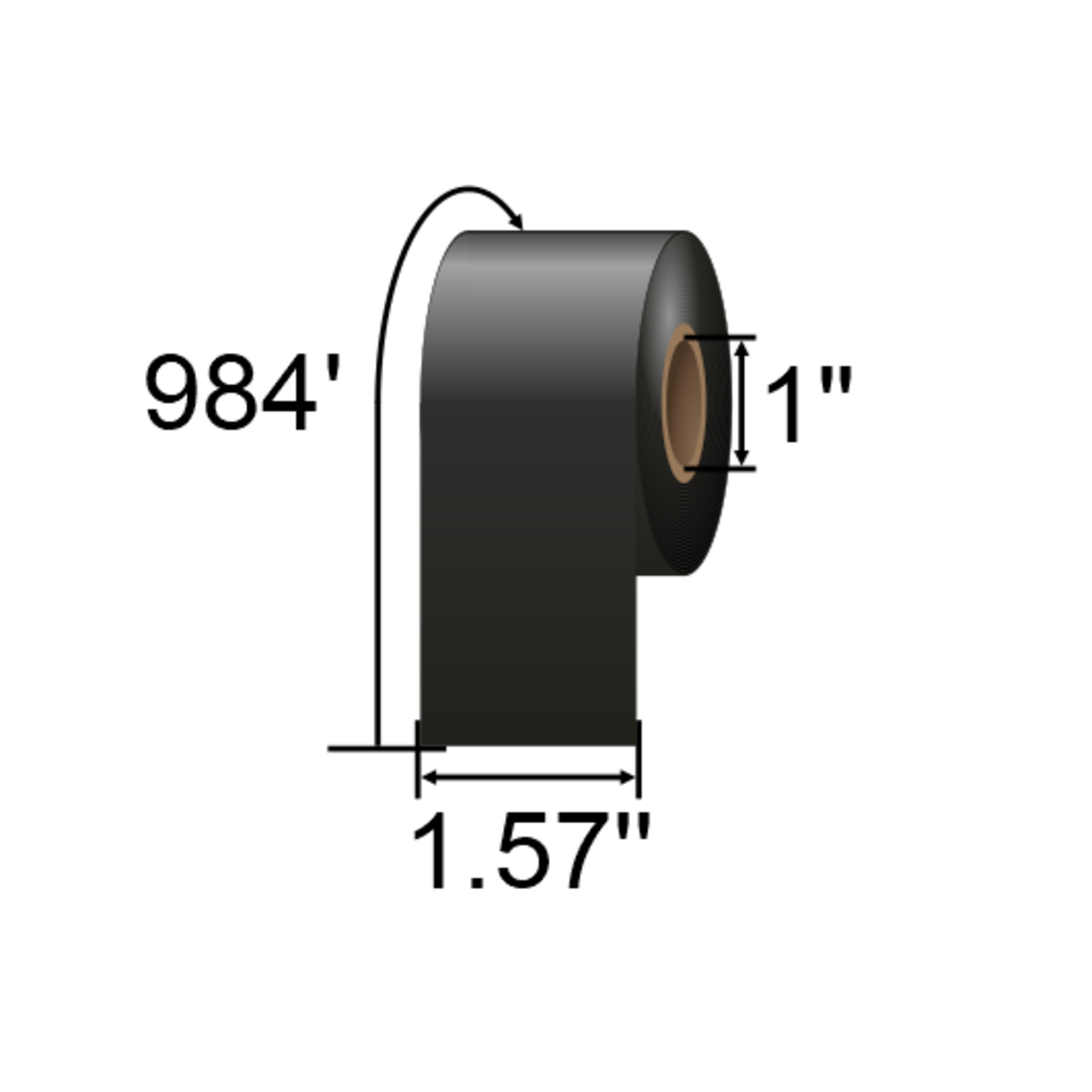 ARMOR-IIMAK 1.57in x 984ft Premium Wax Ribbon T78044BAO