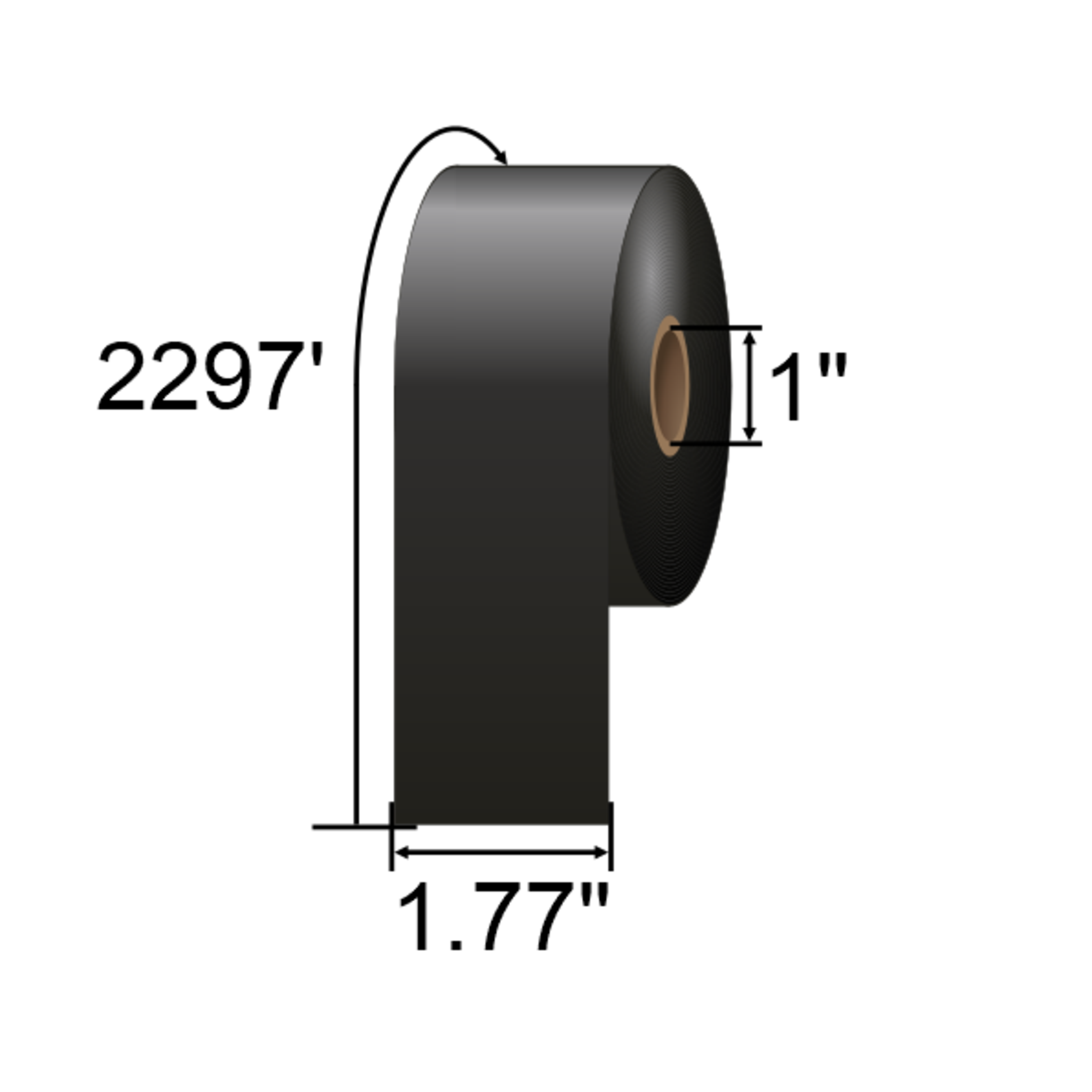 DNP 1.77in x 2297ft Wax Resin Ribbon 18108079