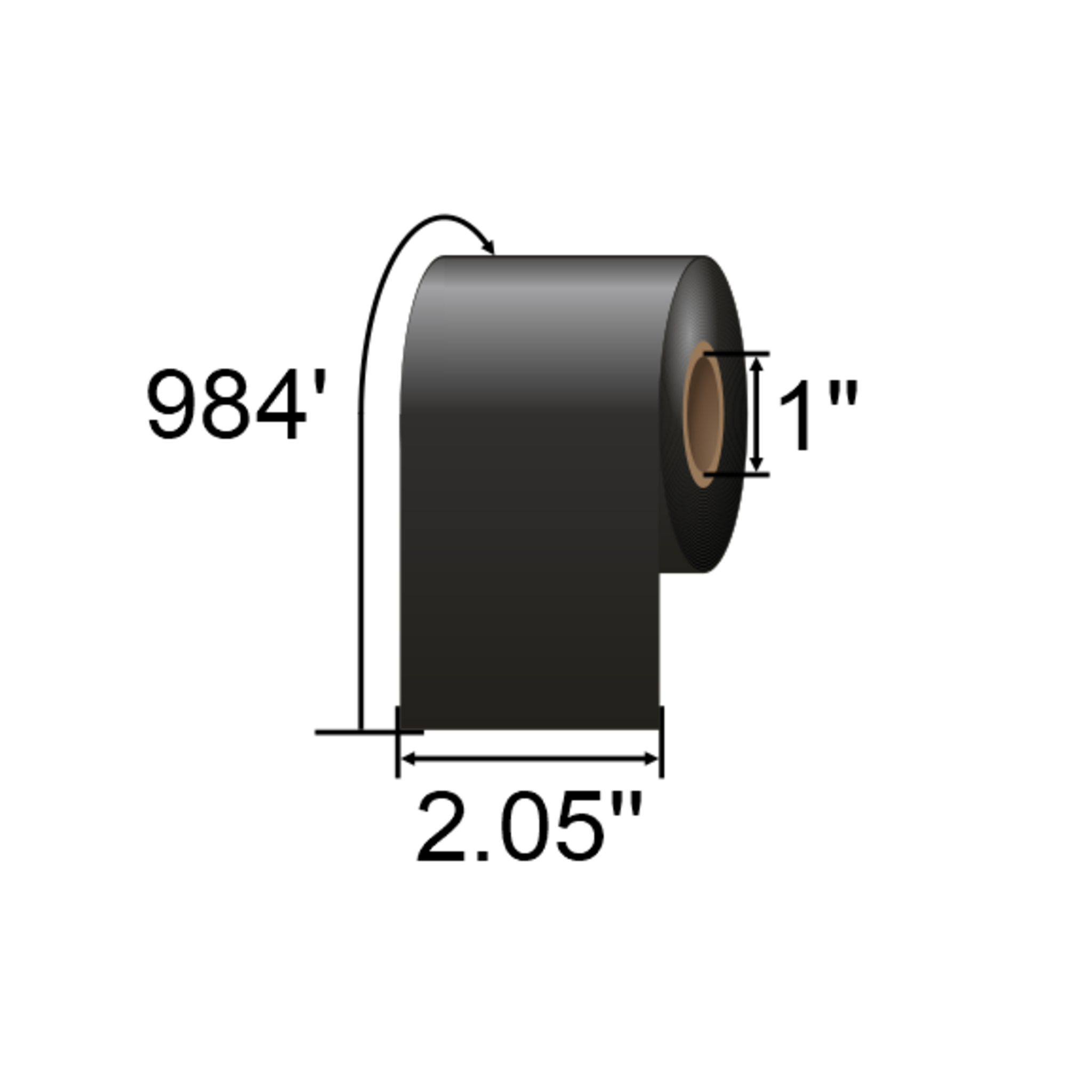 ARMOR-IIMAK Inkanto 2.05 x 984ft Resin Ribbons T71566IO