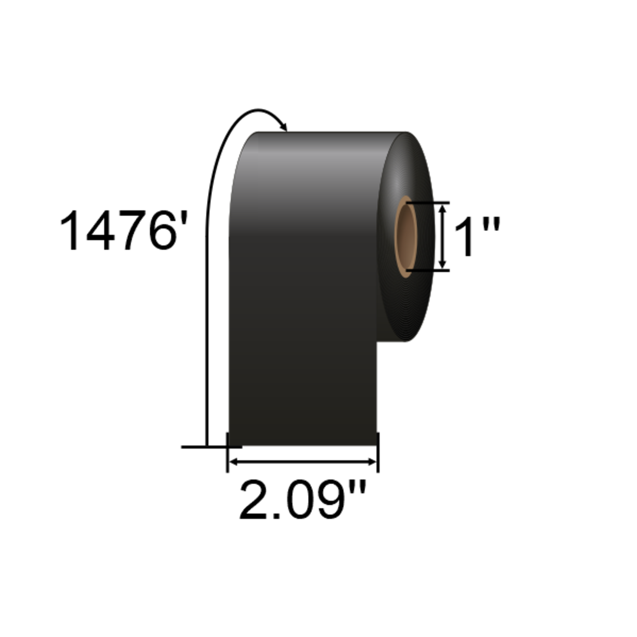 ARMOR-IIMAK Inkanto 2.09 x 1476ft Wax Ribbon T82796IO