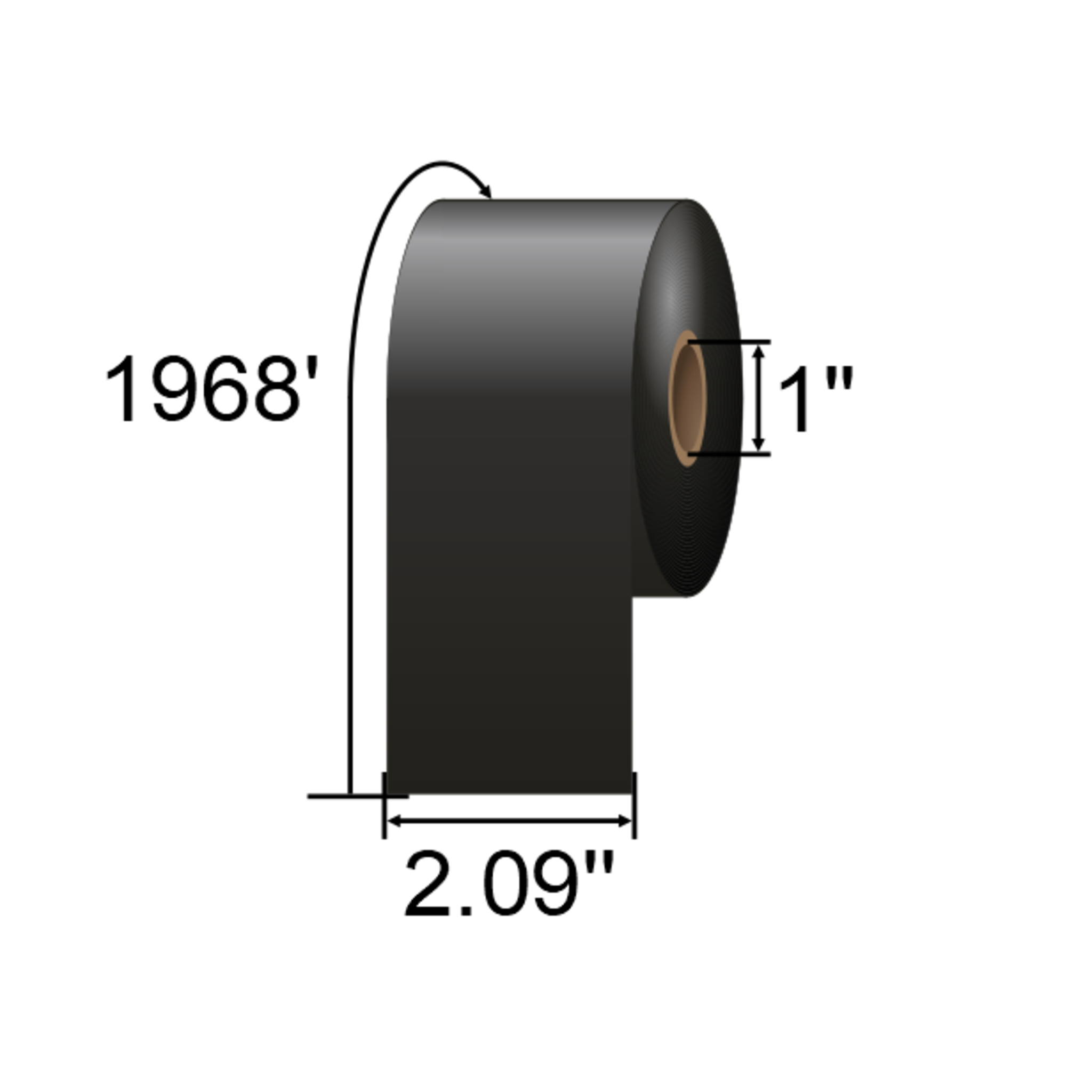 ARMOR-IIMAK 2.09in x 1969ft Near Edge Wax/Resin Ribbon T85227BAO