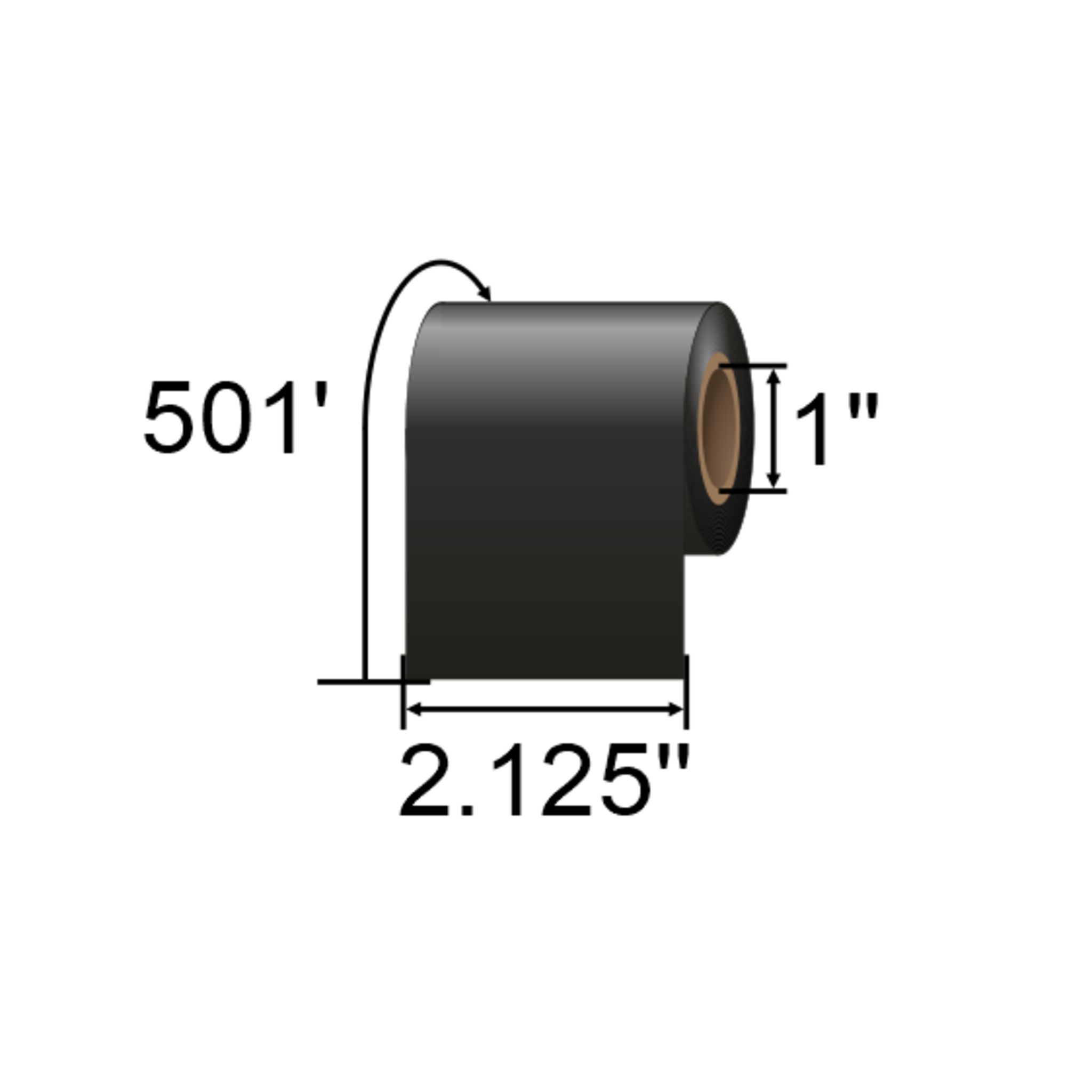 ARMOR-IIMAK 2.11 x 501ft Resin Ribbon T85527BFF