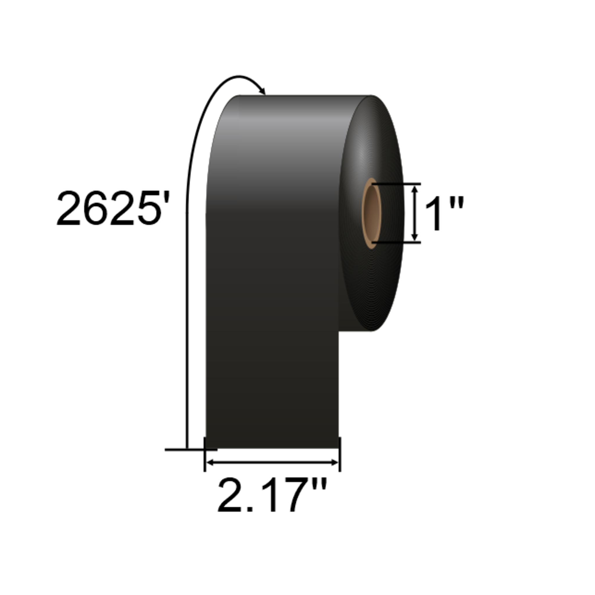 IMP 2.17 x 2625ft Near Edge Wax-Resin Ribbon BEL055800NE