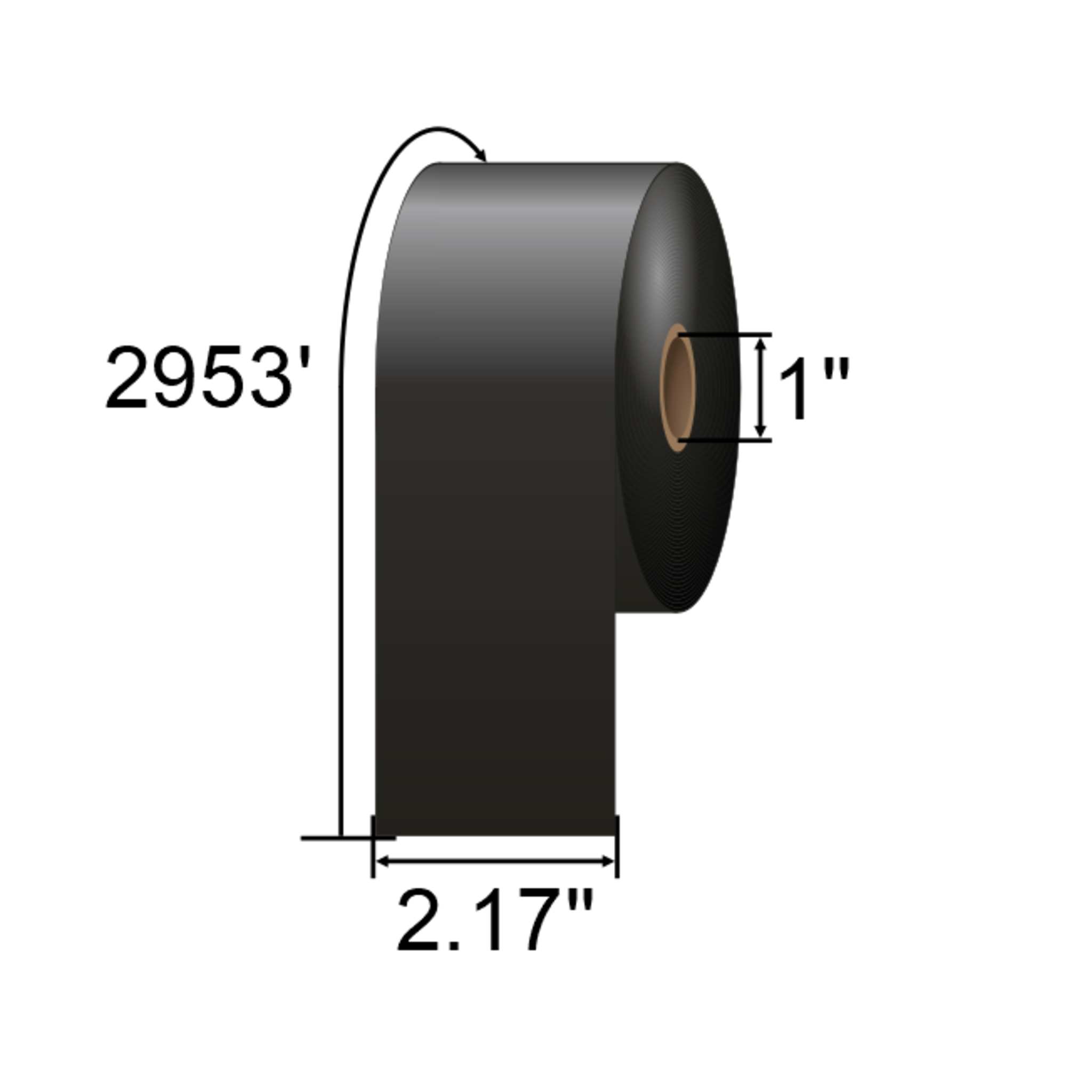 ARMOR-IIMAK 2.17in x 2953ft NE Wax/Resin Ribbon T81124HO