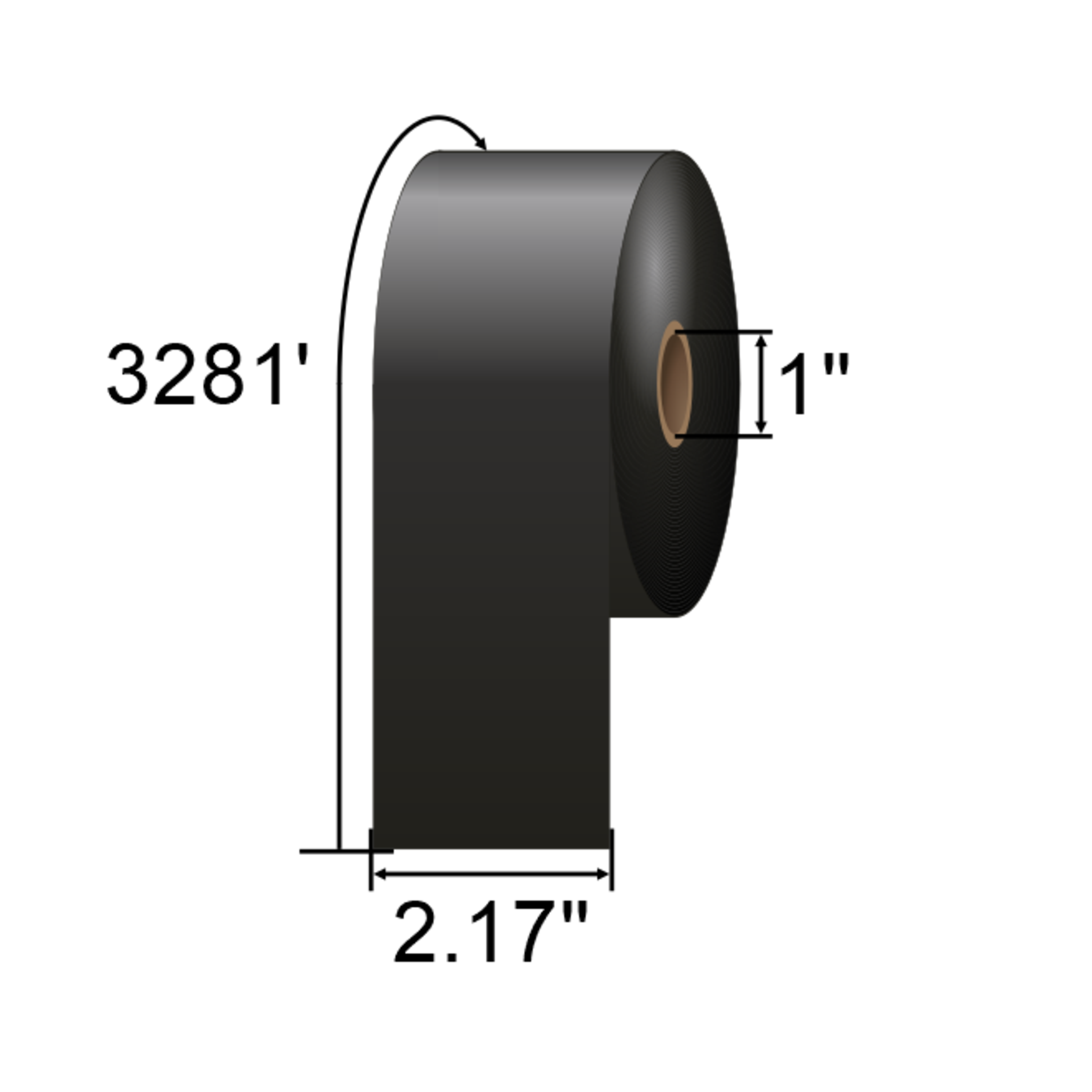 ARMOR-IIMAK 2.17in x 3281ft Wax/Resin Flexible Packaging Ribbon T83818BFF