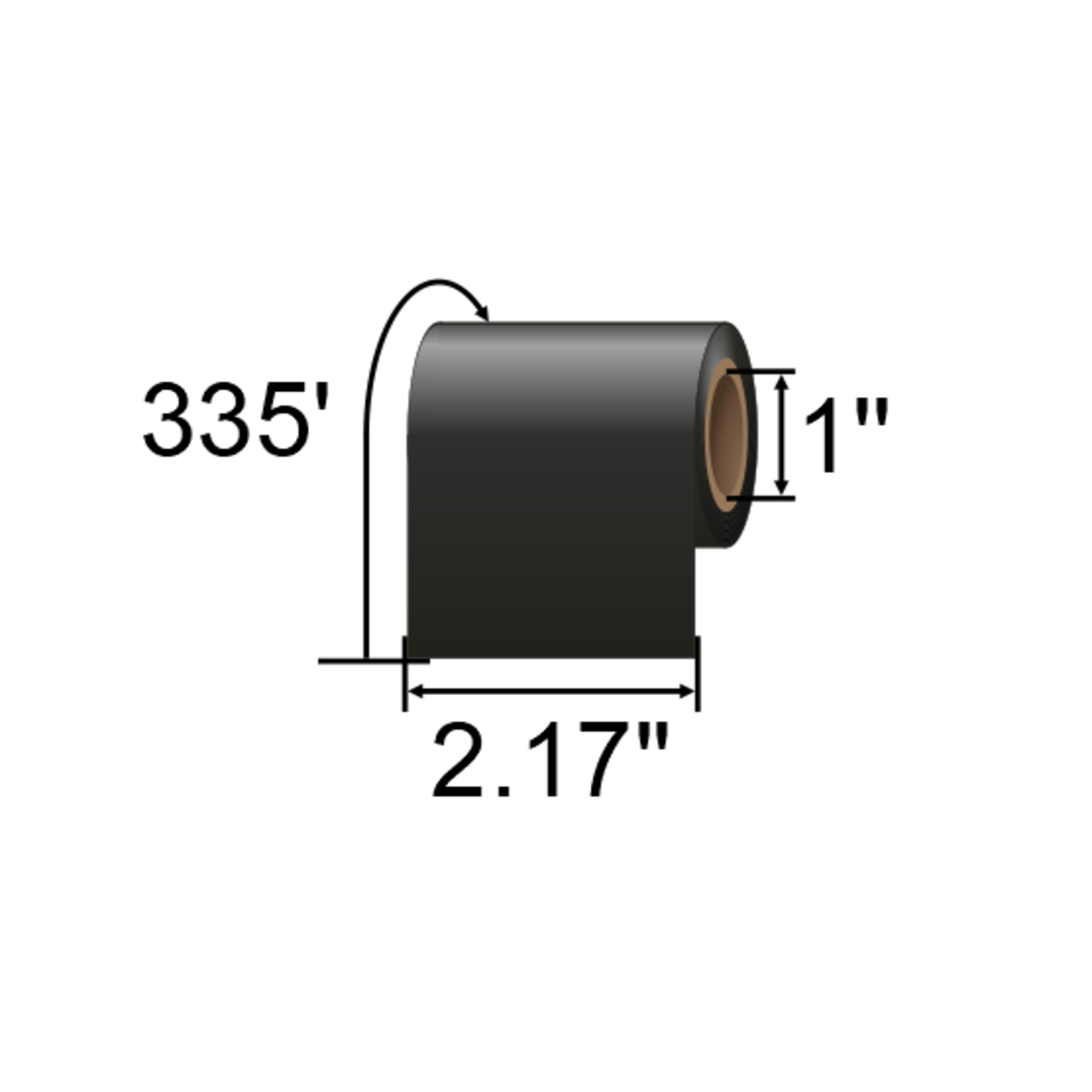 ARMOR-IIMAK Inkanto 2.17 x 335ft Premium Wax Ribbons TSN332IO