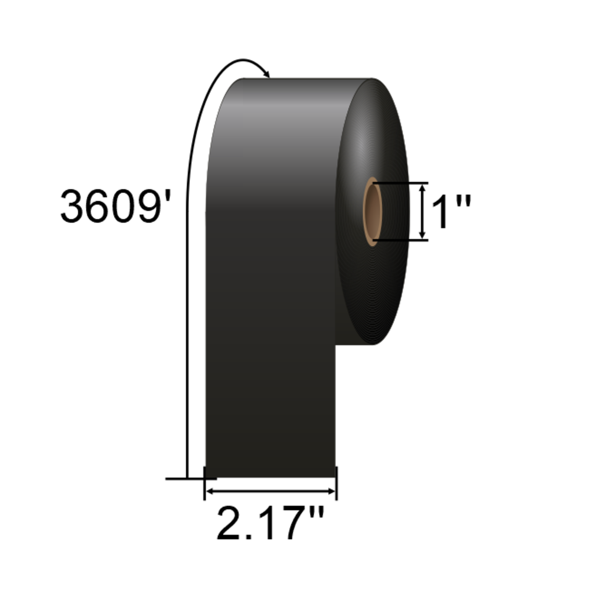 IMP 2.17 x 3609ft High Yield Near Edge Wax-Resin Ribbon MSD055100TTO-K