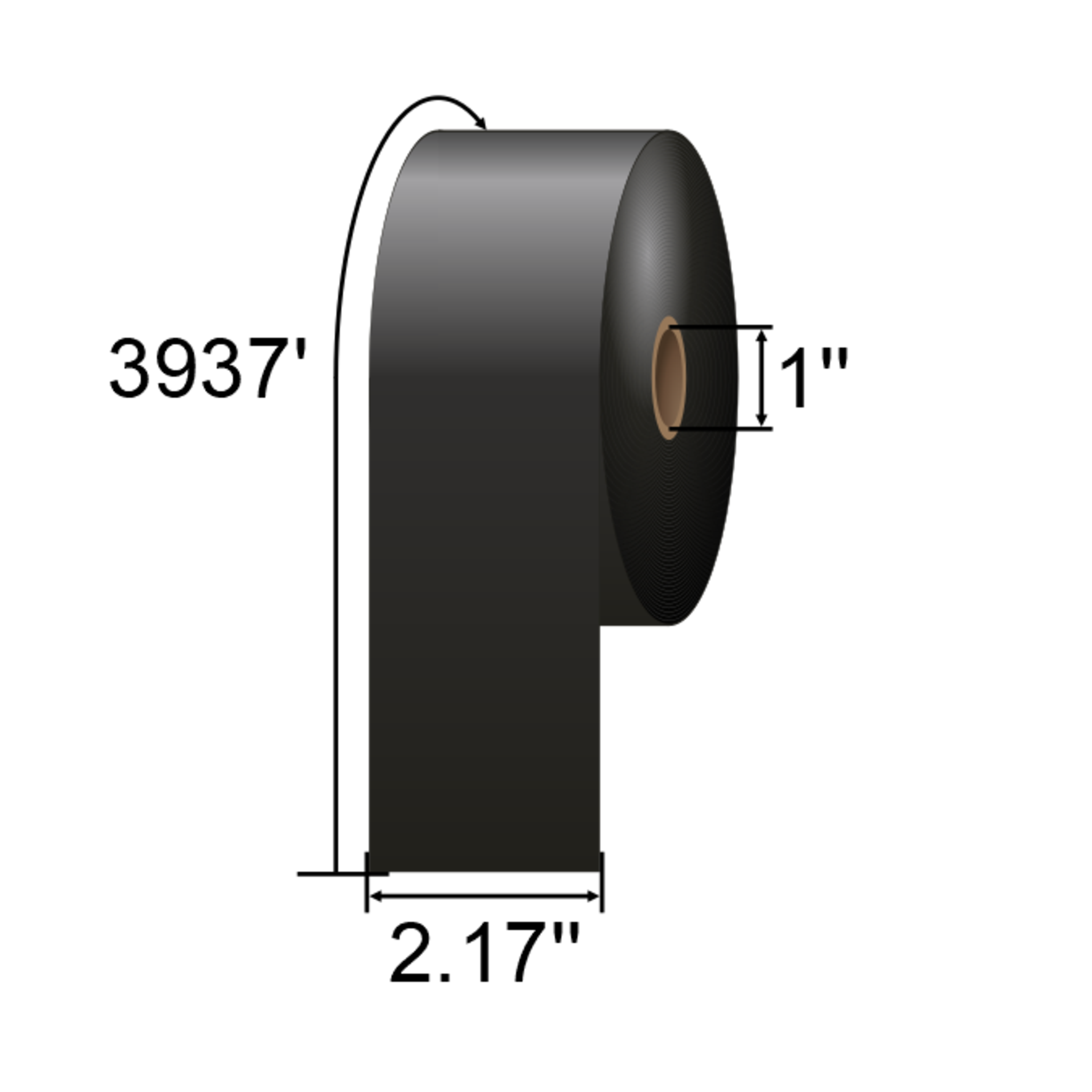 ARMOR-IIMAK 2.17 x 3937 ft Wax/Resin Flexible Packaging Ribbon T79520BFF