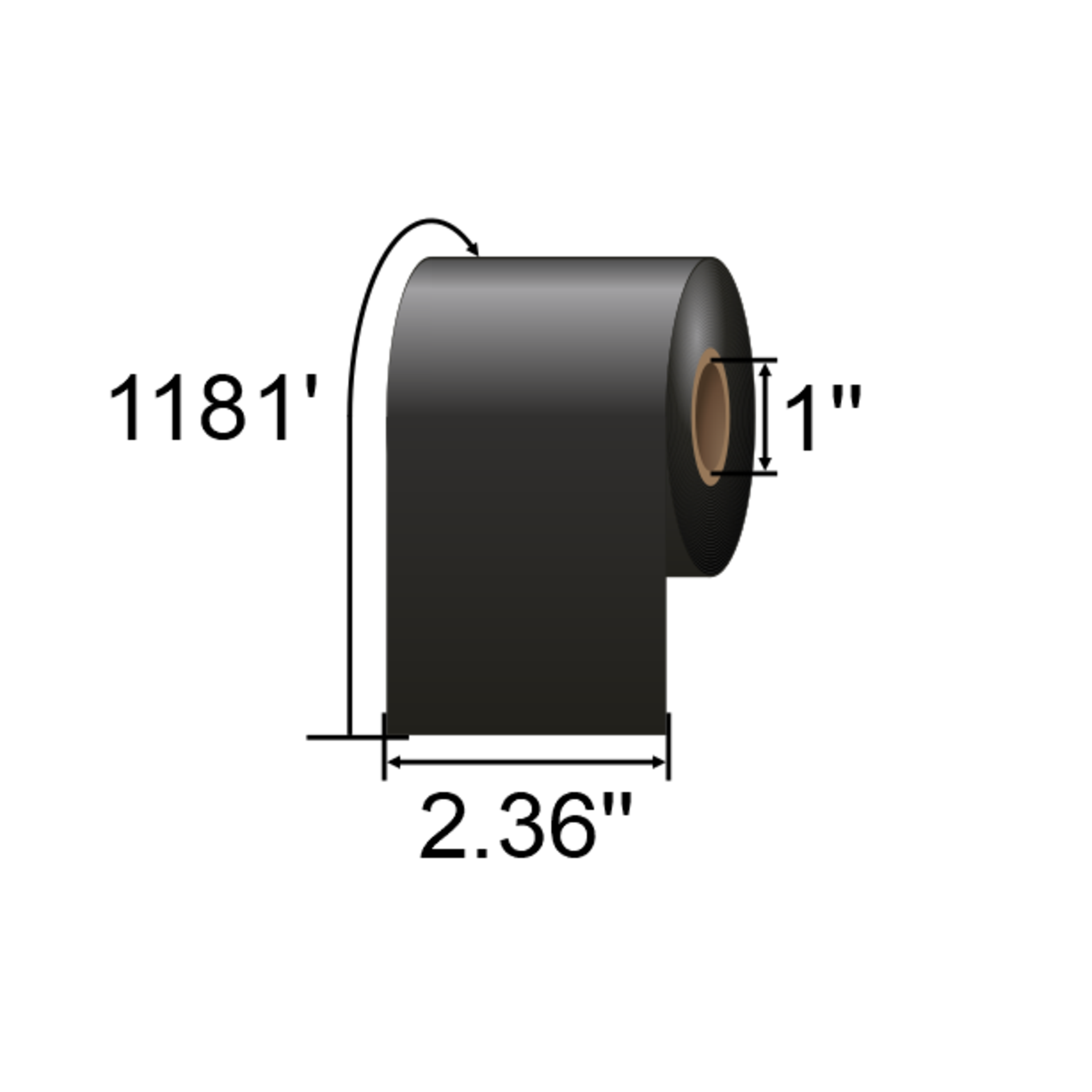 ARMOR-IIMAK Inkanto 2.36 x 1181ft Wax Ribbon T82797IO