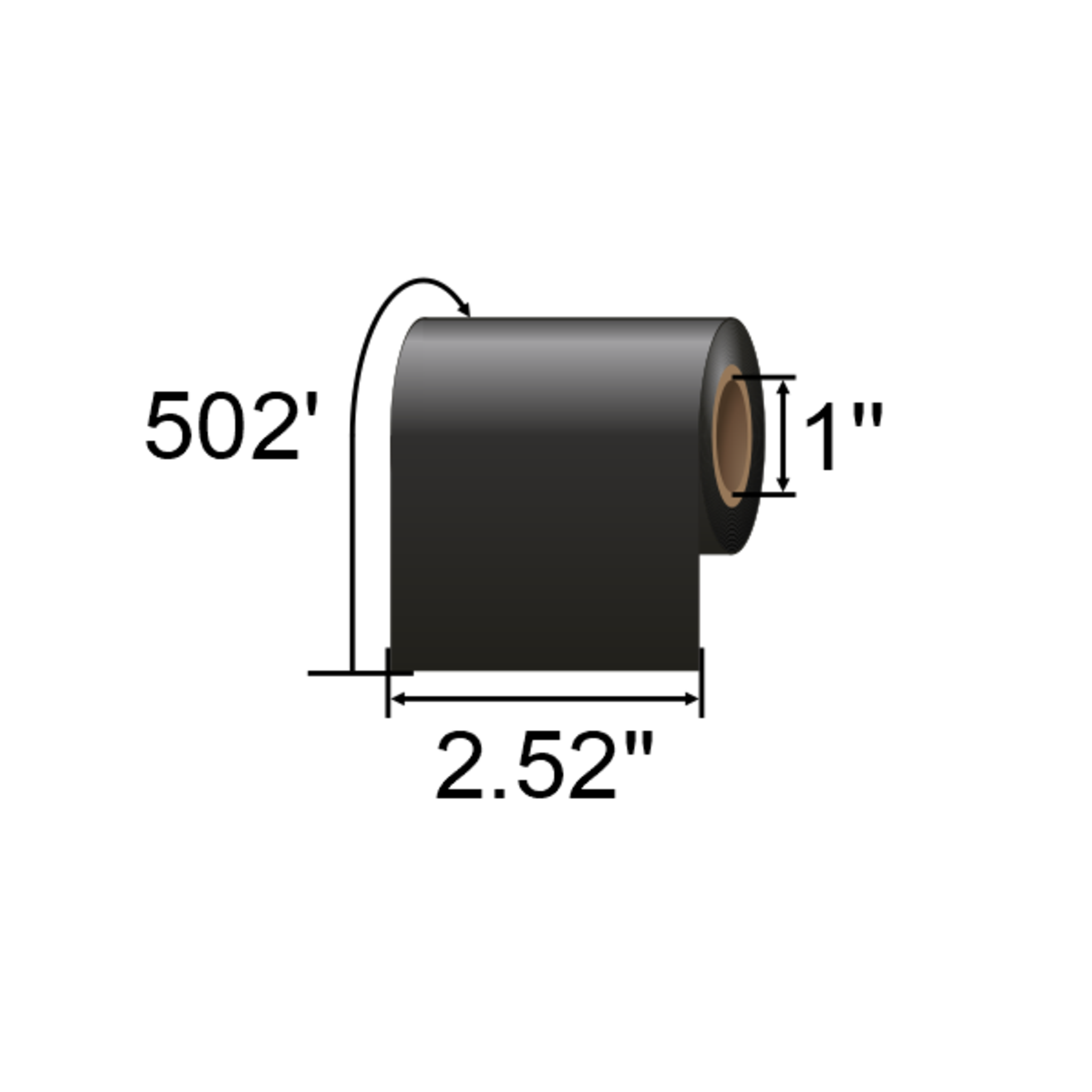 ARMOR-IIMAK 2.52in x 502ft Premium Resin Ribbon T85247BAO