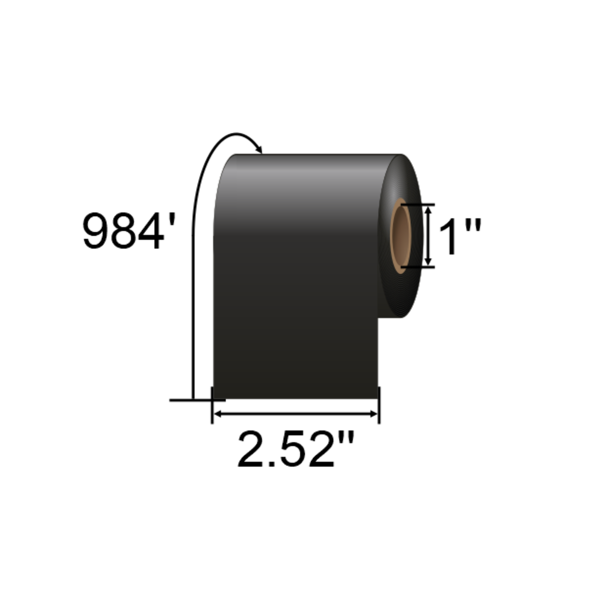 ARMOR-IIMAK 2.52 x 984ft Premium Wax Ribbon FHD31632511