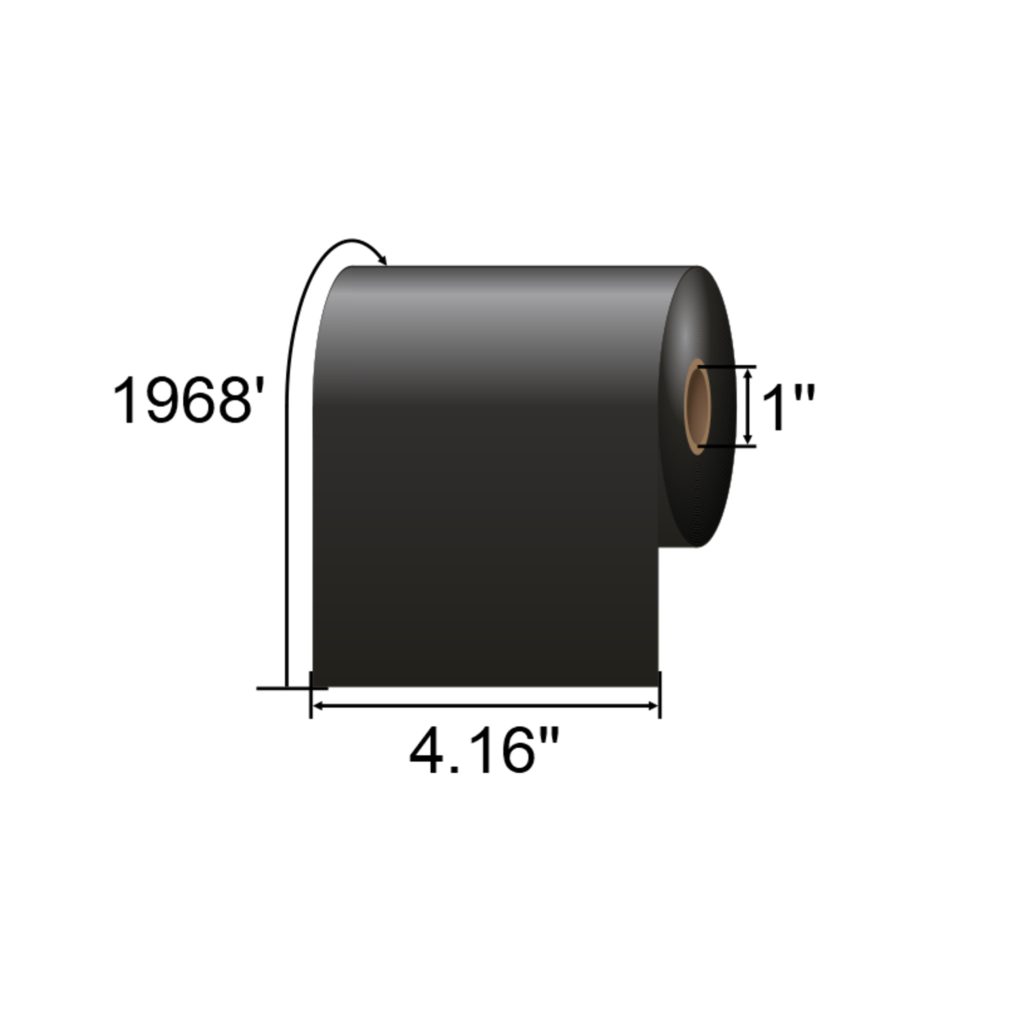 DNP 4.17in x 1968ft Wax-Resin Ribbon 17176446-6