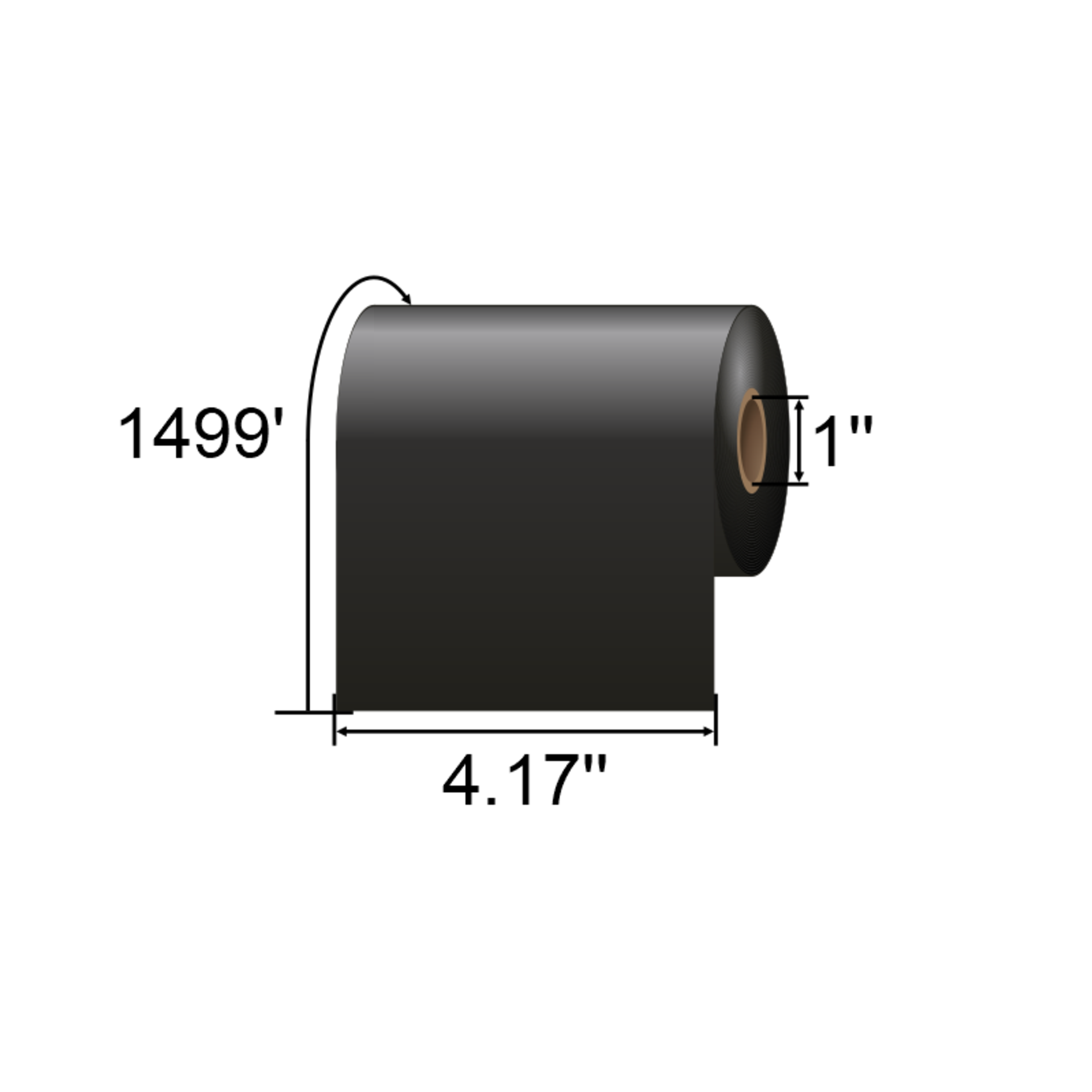 ARMOR-IIMAK 4.17in x 1499ft Standard Wax Ribbon T85243BAO