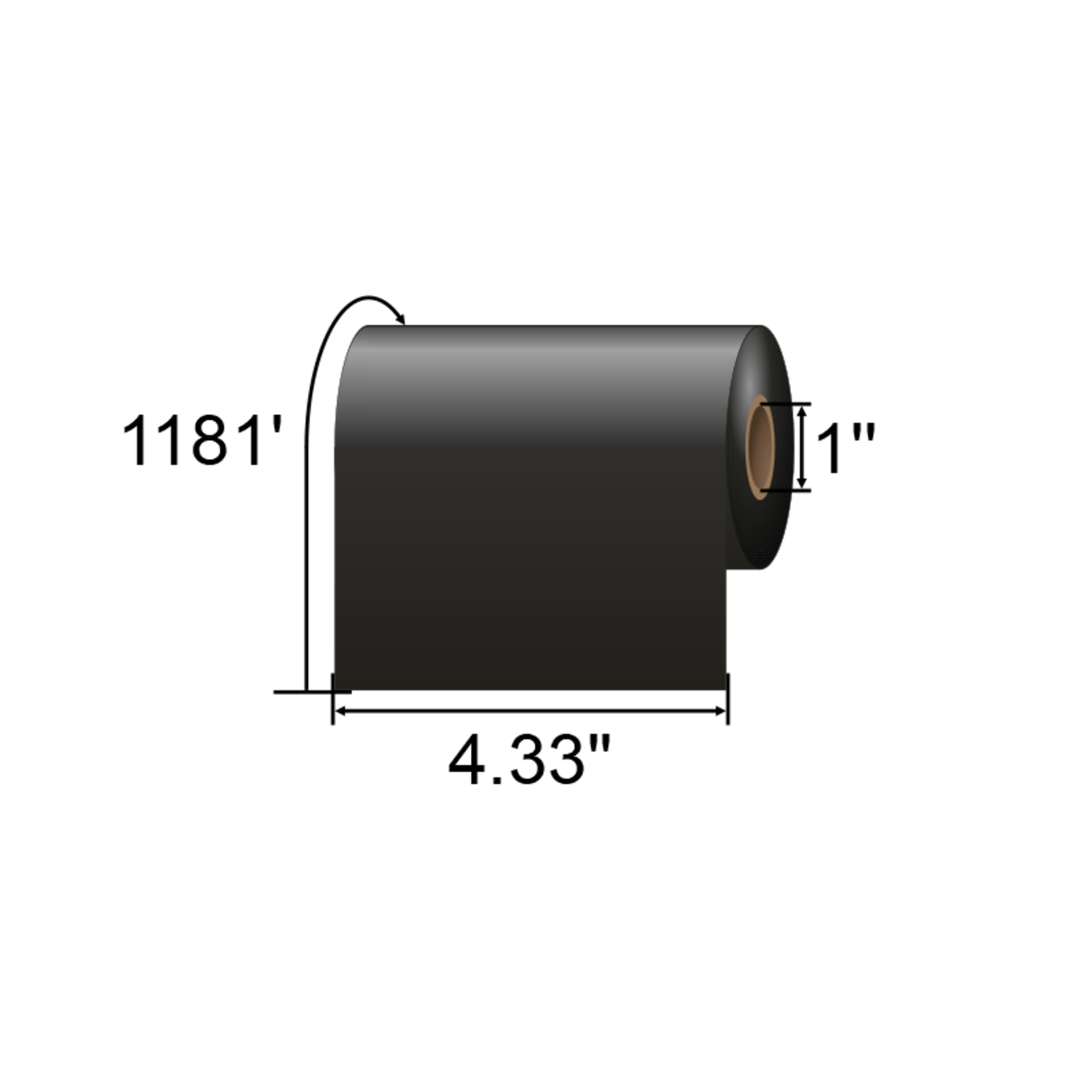 ARMOR-IIMAK 4.33in x 1181ft Wax/Resin Ribbon T64959BAO