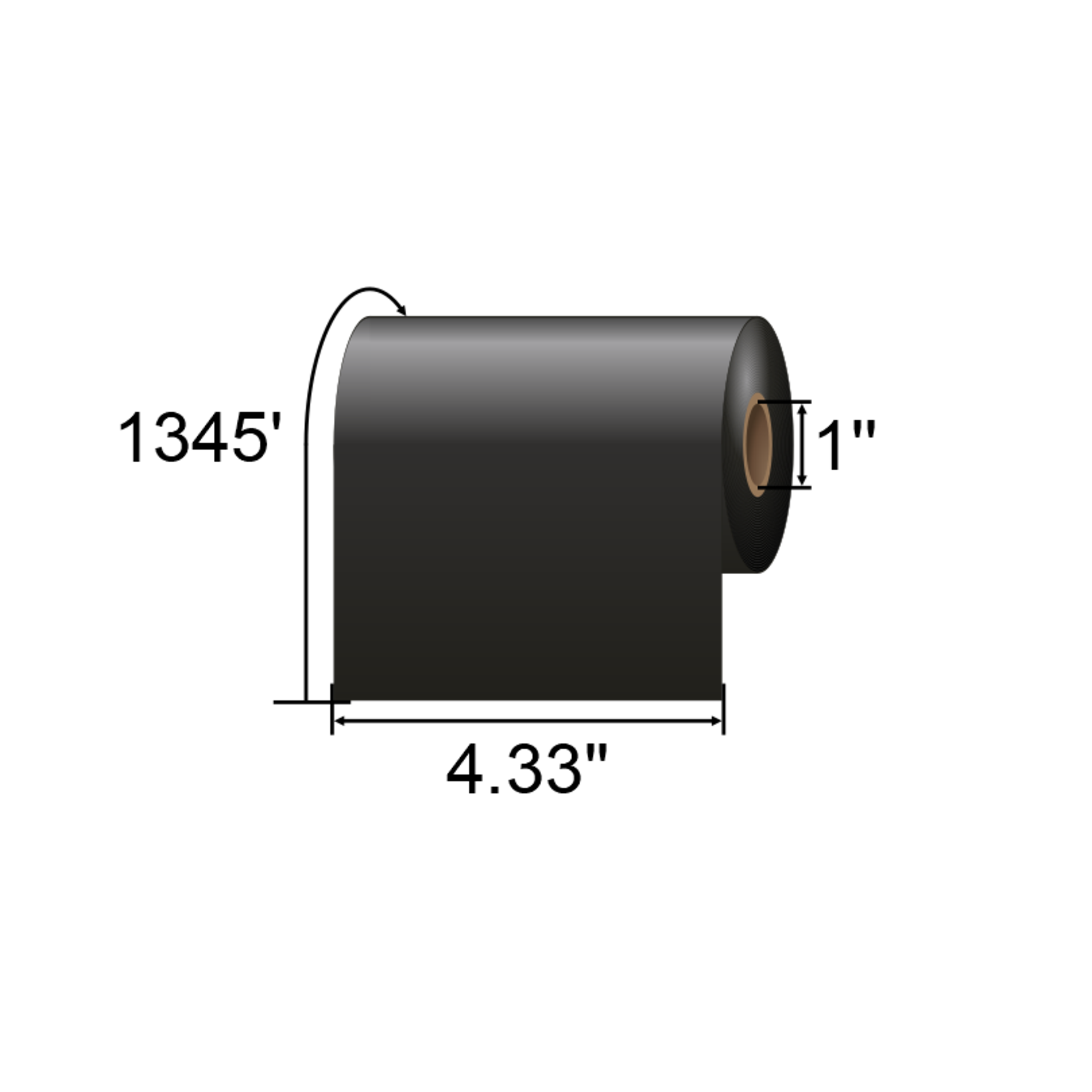 ARMOR-IIMAK 4.33in x 1345ft Wax/Resin Ribbon T66376BAO