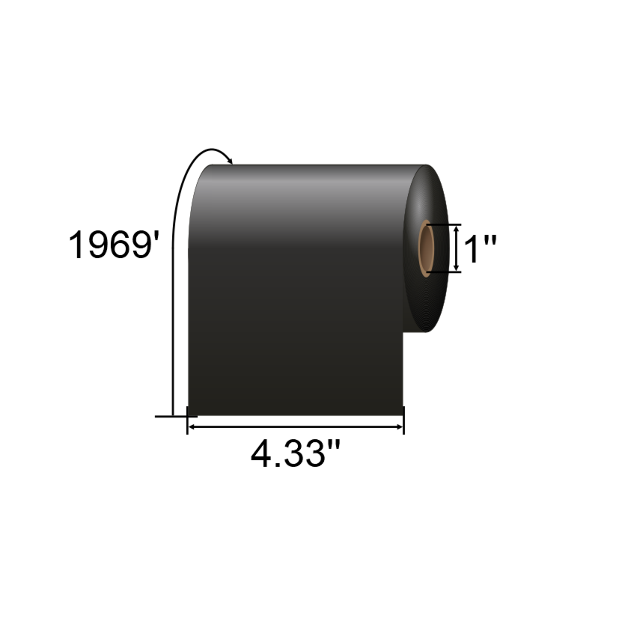 IMP 4.33 x 1968ft Premium Near Edge Wax-Resin Ribbon MSD110600PNE