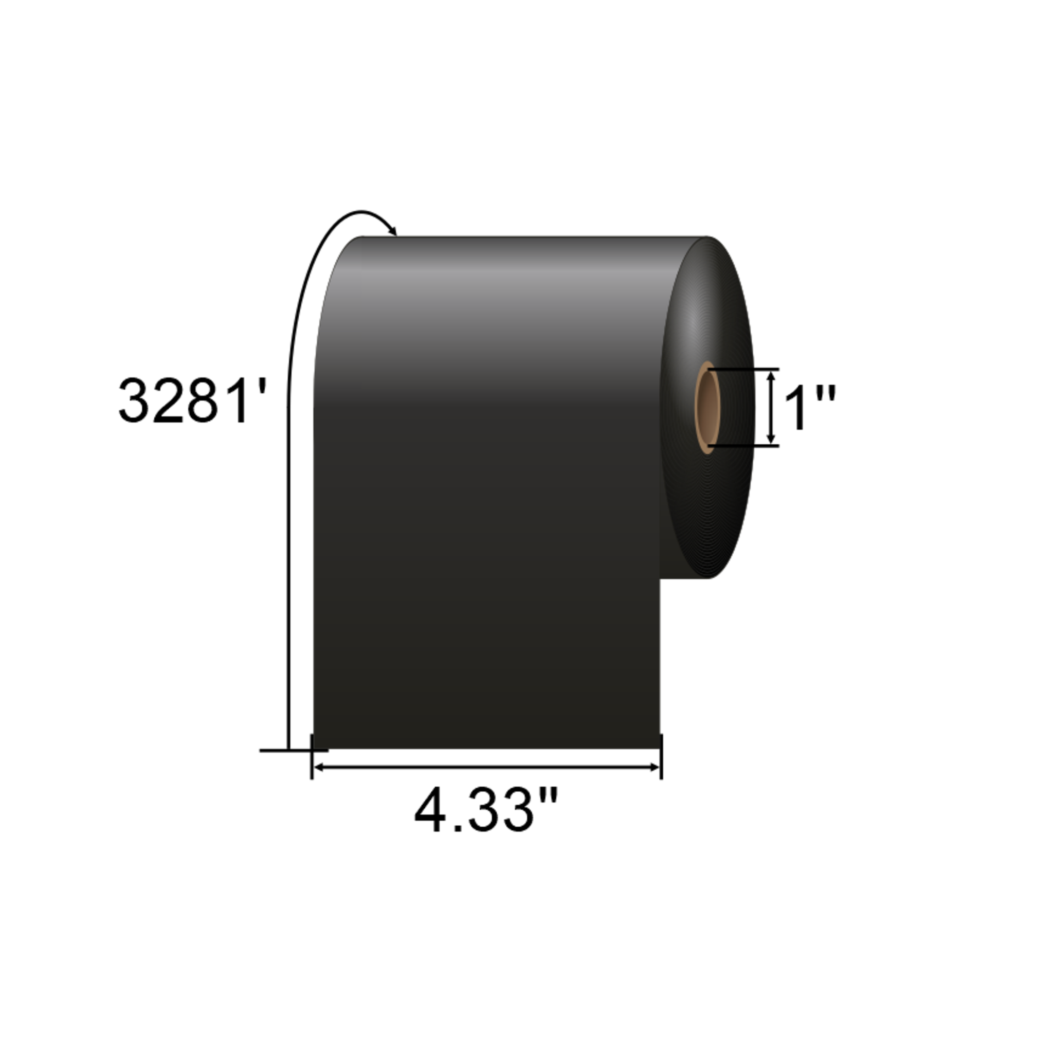 DNP 4.33in x 3280ft Wax Resin Ribbon 18106966