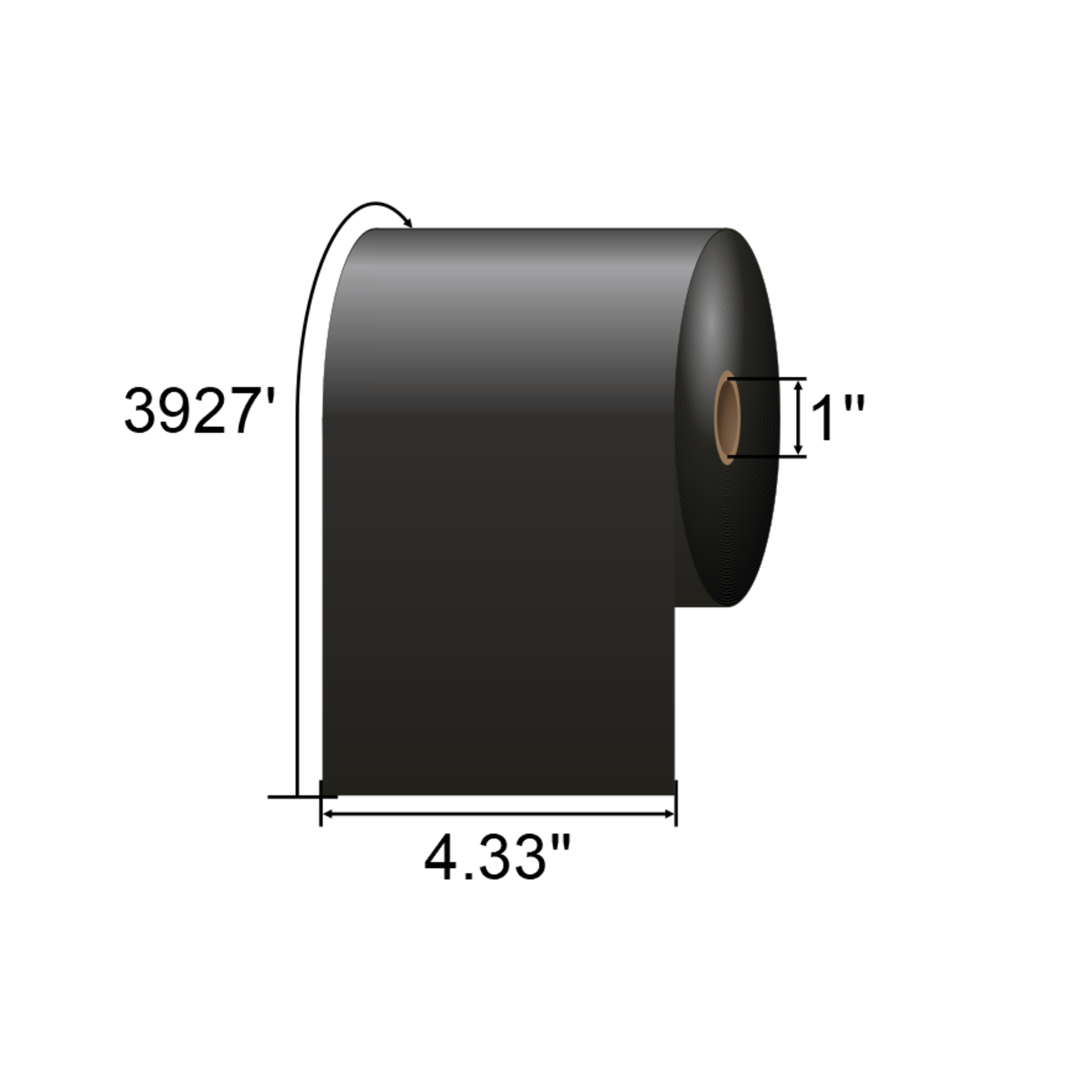 IMP 4.33 x 3927ft High Yield Near Edge Wax-Resin Ribbon VDJ110200TTO-K