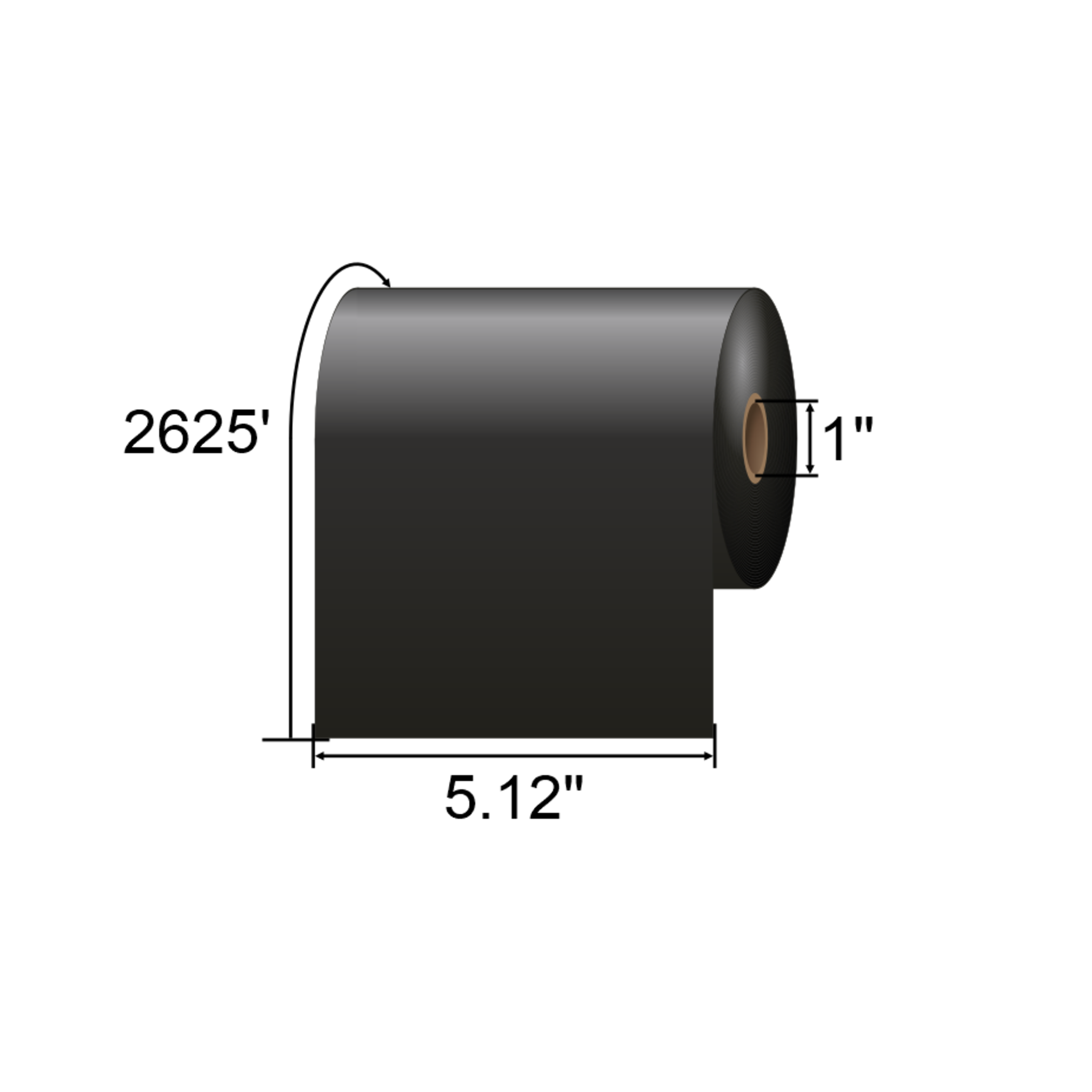 IMP 5.12 x 2625ft Near Edge Wax-Resin Ribbon BEL130800NE