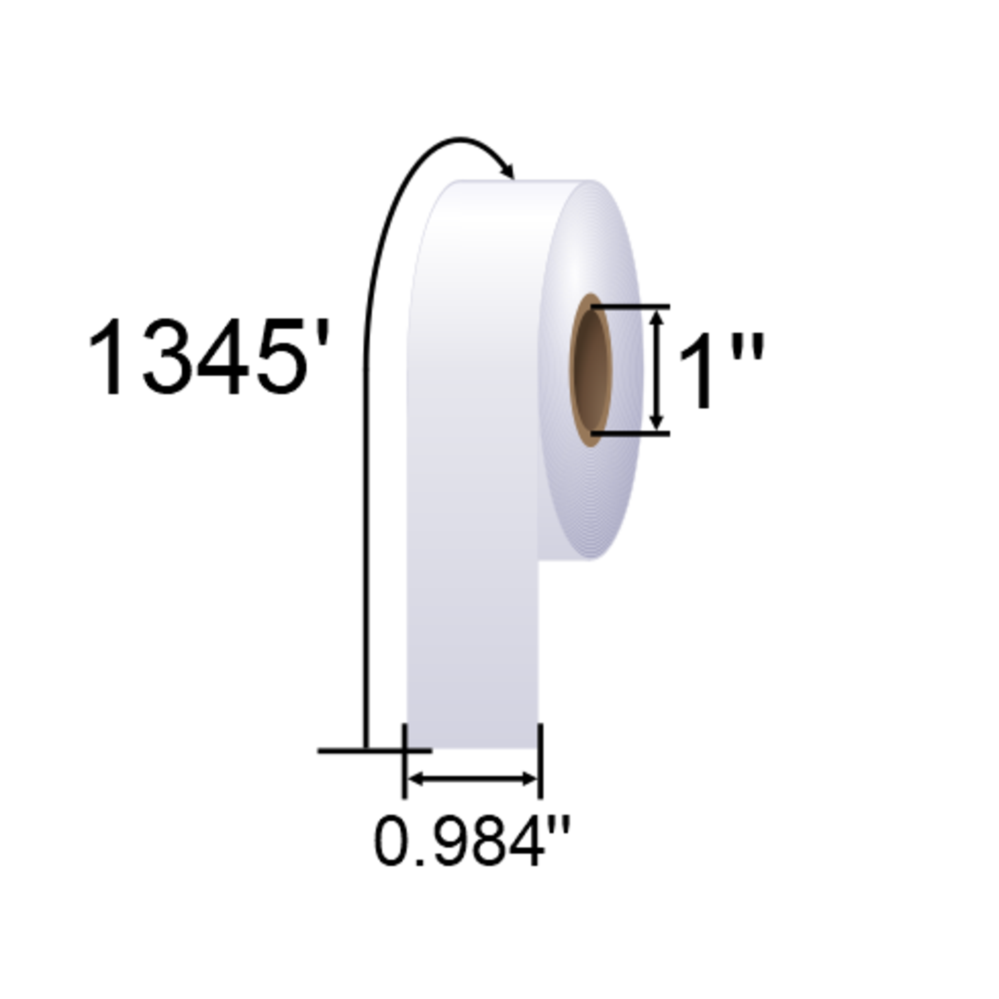 ARMOR-IIMAK Inkanto 0.98 x 1345ft White Wax Resin Ribbons T66665IO