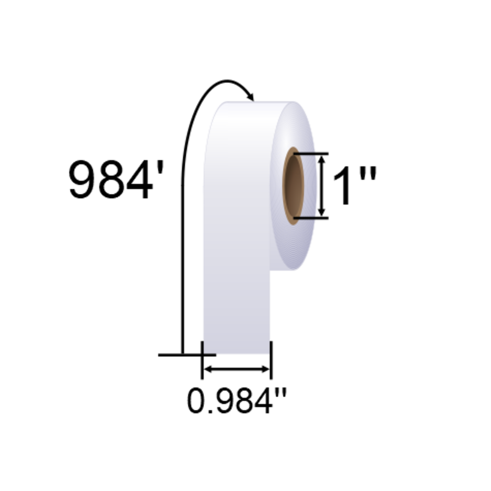 ARMOR-IIMAK Inkanto 0.98 x 984ft White Wax Resin Ribbons T66717IO