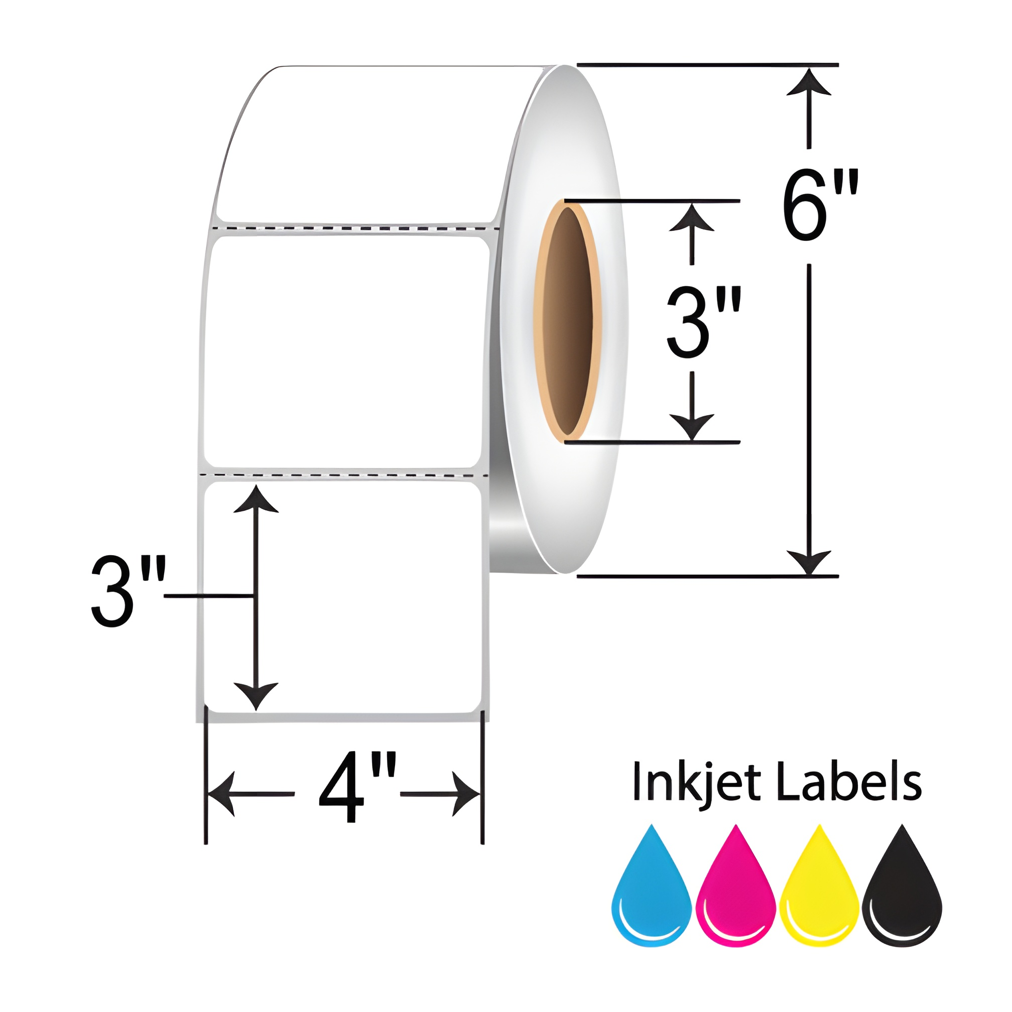 934064 - Sector9 4x3 Polypropylene Inkjet Label [Removable, Perforated ...