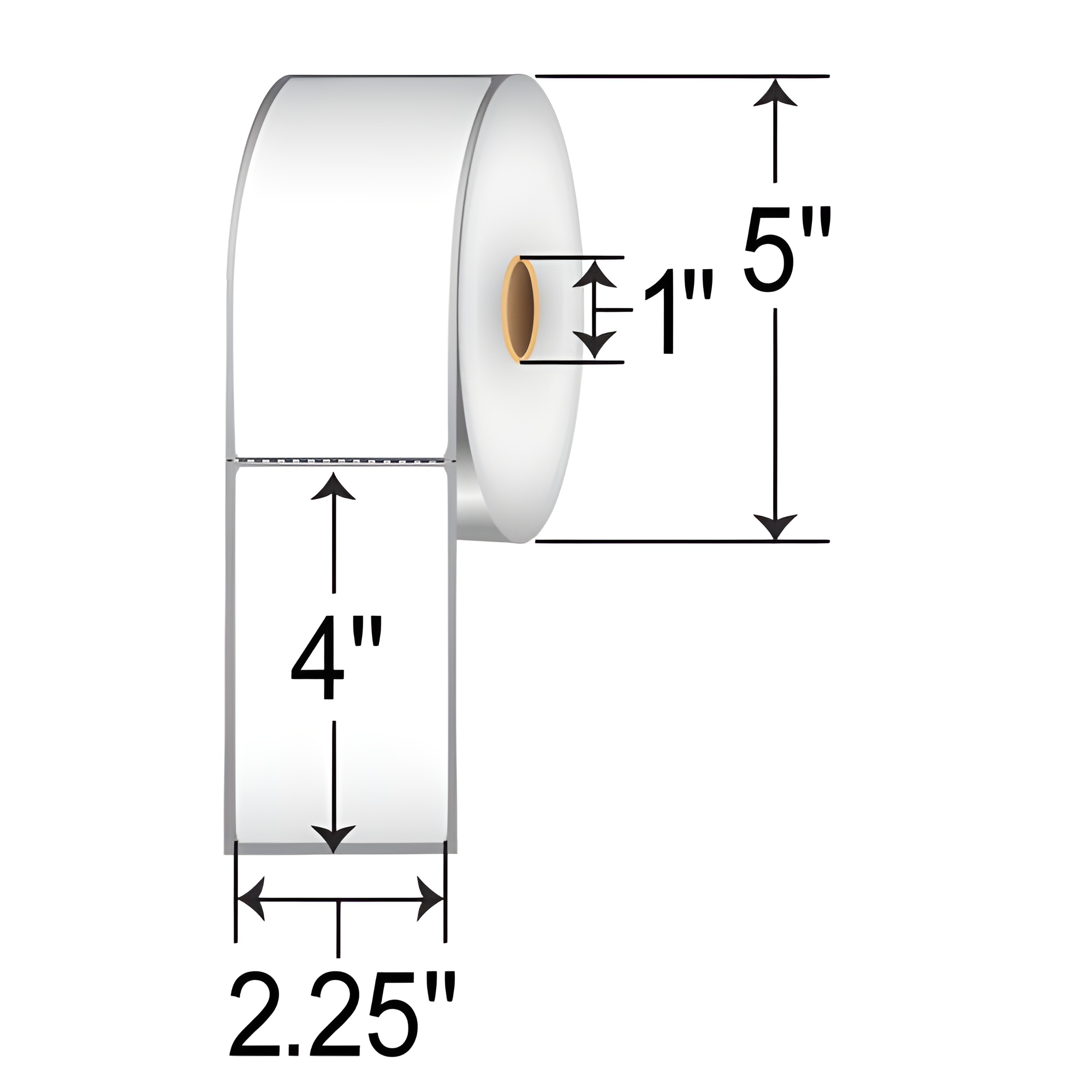 Zebra Z-Select 4000T 2.25x4  TT Label [Perforated] 10009527