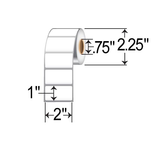 Honeywell 2 x 1 Direct Thermal Paper Label E25762