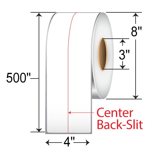 BarcodeFactory  4x500' TT Label [Non-Perforated] TH4X500FT