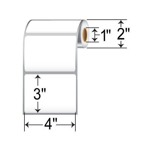 Zebra 4x3  DT Label [Perforated] 800340-305-EA