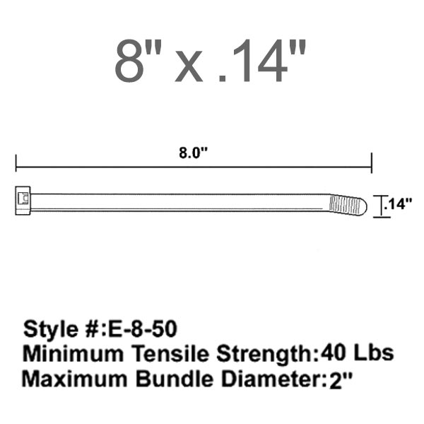 Tach-It Cable Ties E-8-50