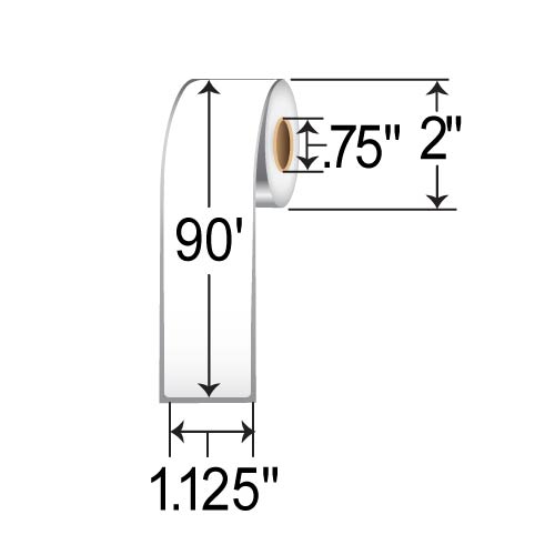 Thermamark 1.125xContinuous Inkjet Label [Non-Perforated] TMK-RA1CH2100