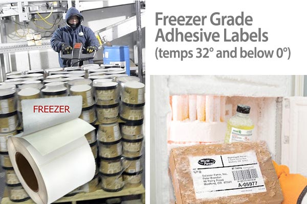 Self-Stick Deep Freeze Freezer Labels, Stickers for Frozen Food Packaging