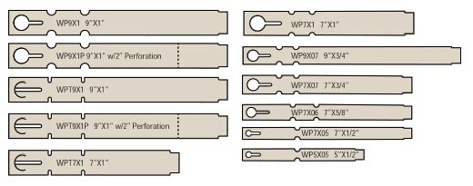 tree wrap tag sizes