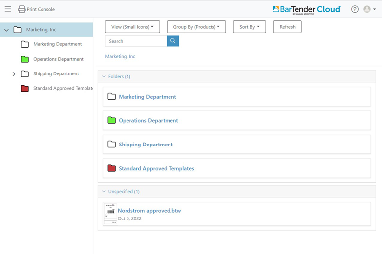 Print and Manage - Standardize