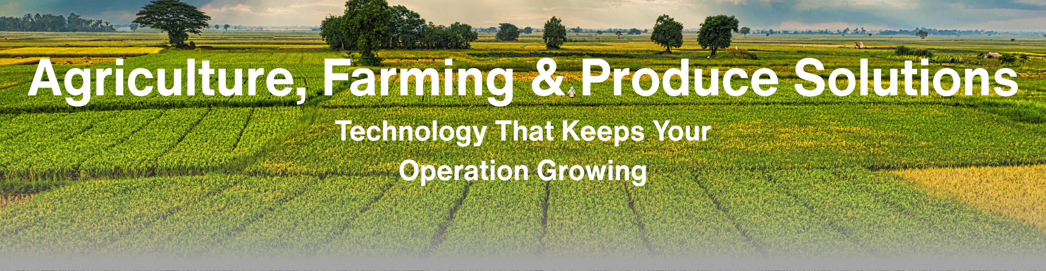 Agriculture, Farming and Produce Solutions Banner